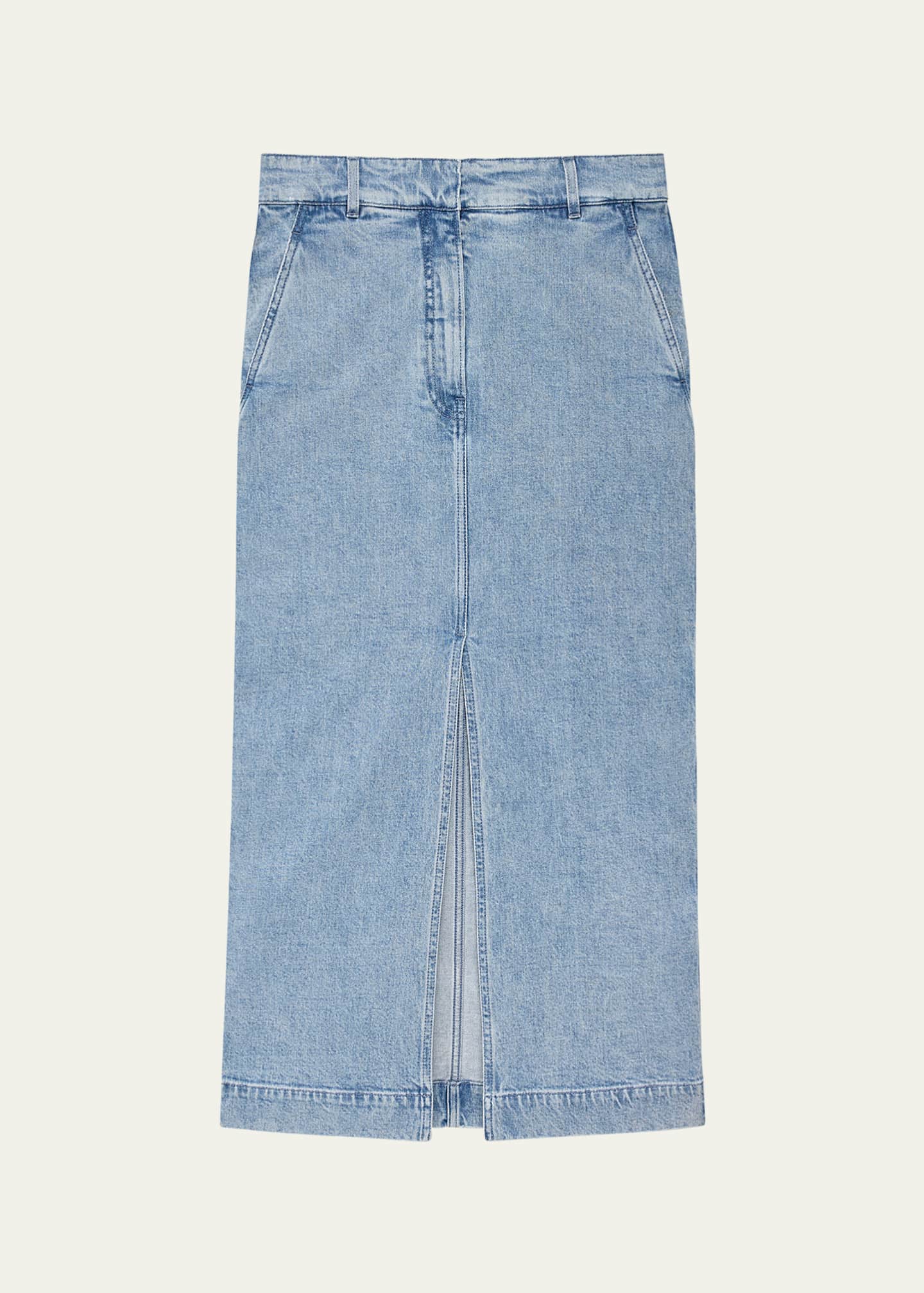 Another Tomorrow Denim Pencil Skirt Image 1 of 5