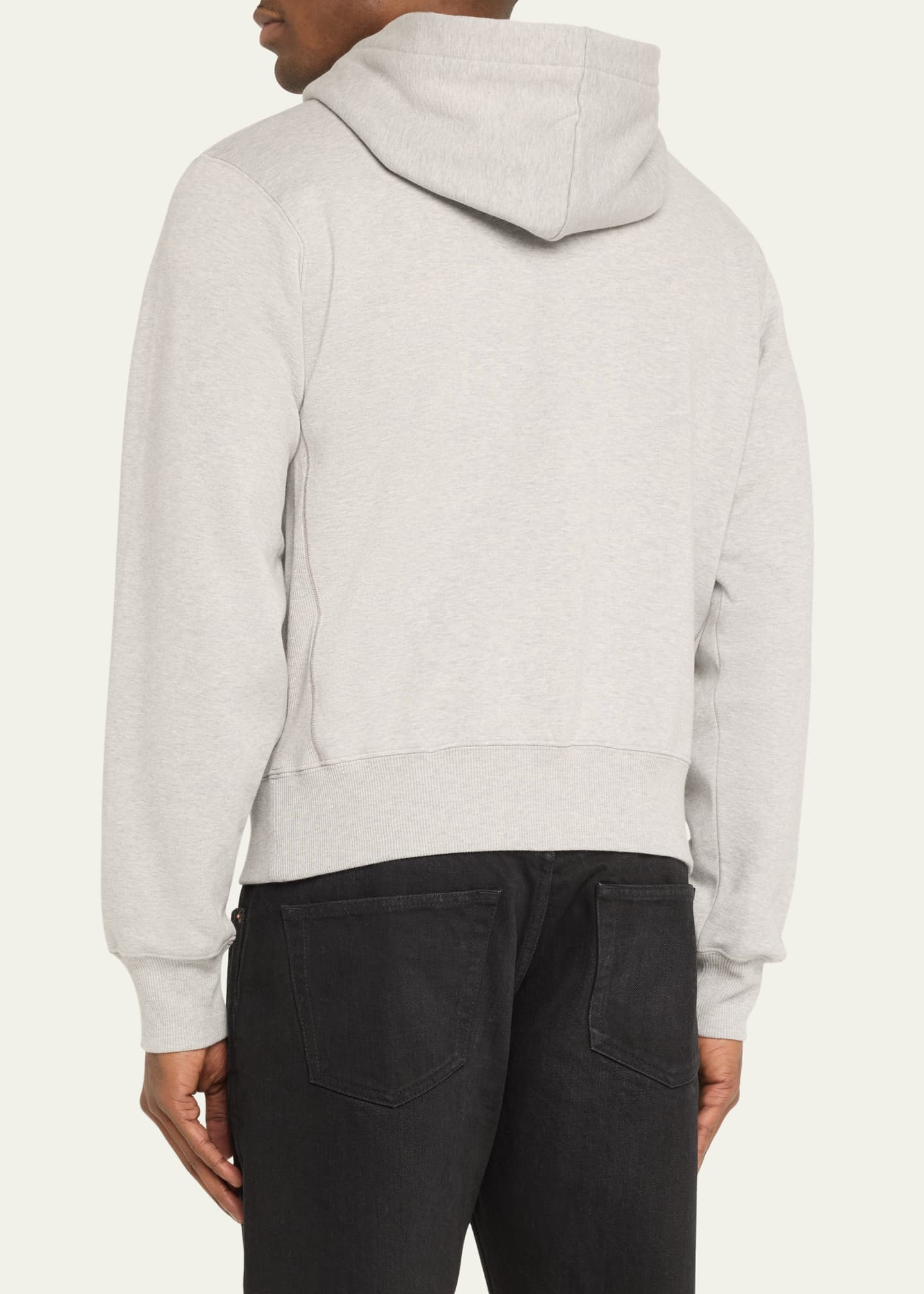 Saint Laurent Men's Cassandra Terry Hoodie Image 3 of 5