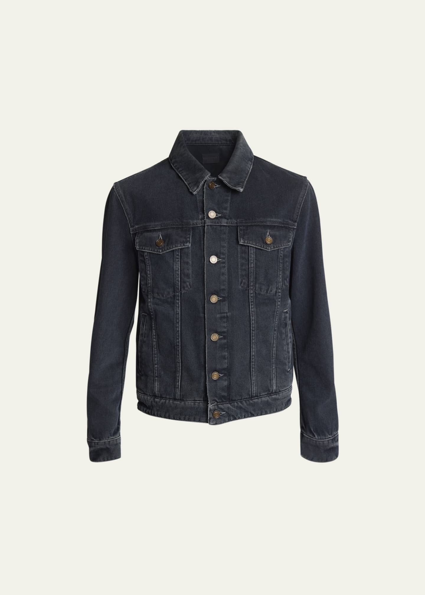 Saint laurent denim 2025 jacket sale