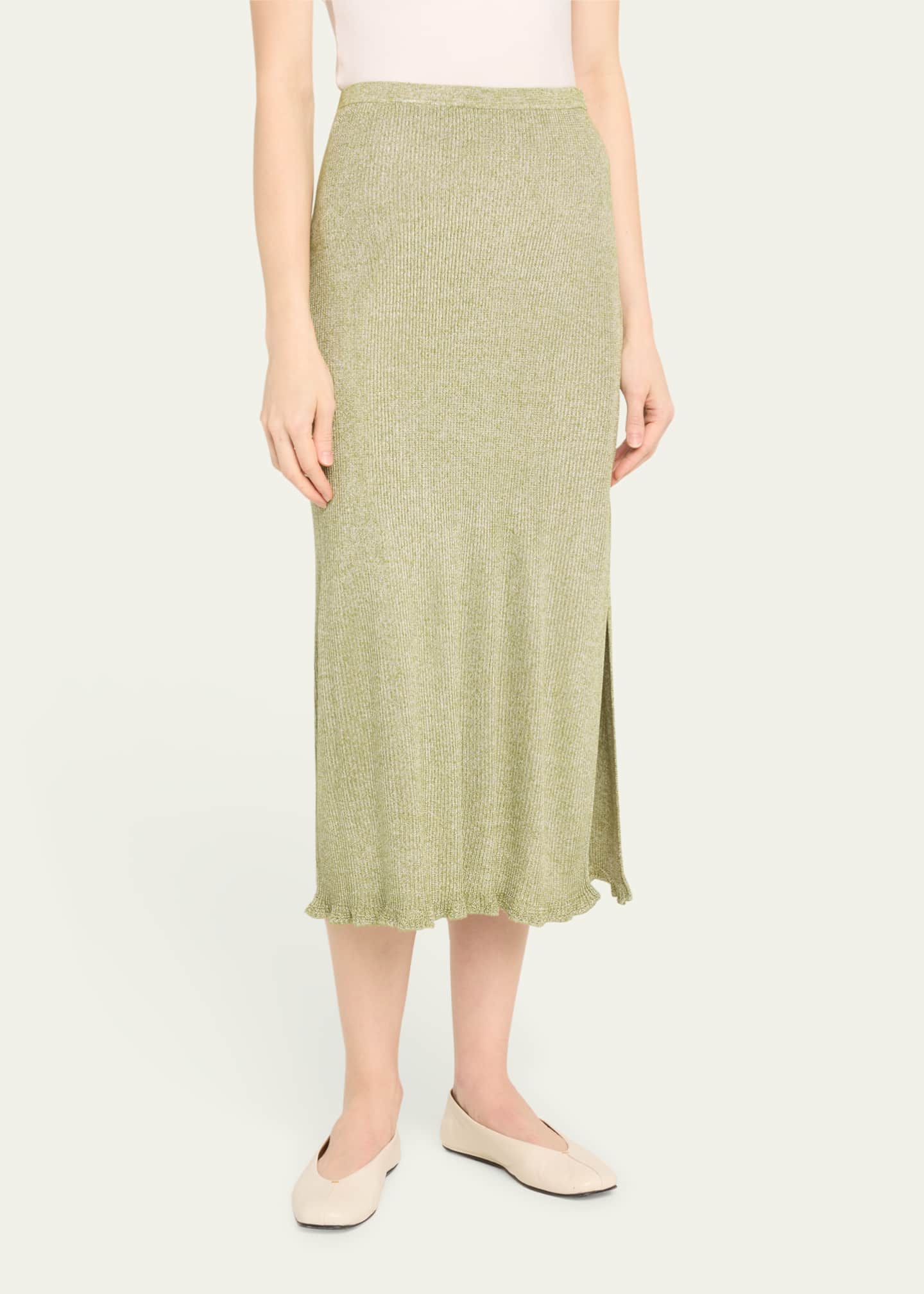 GLOSS RIB SKIRT