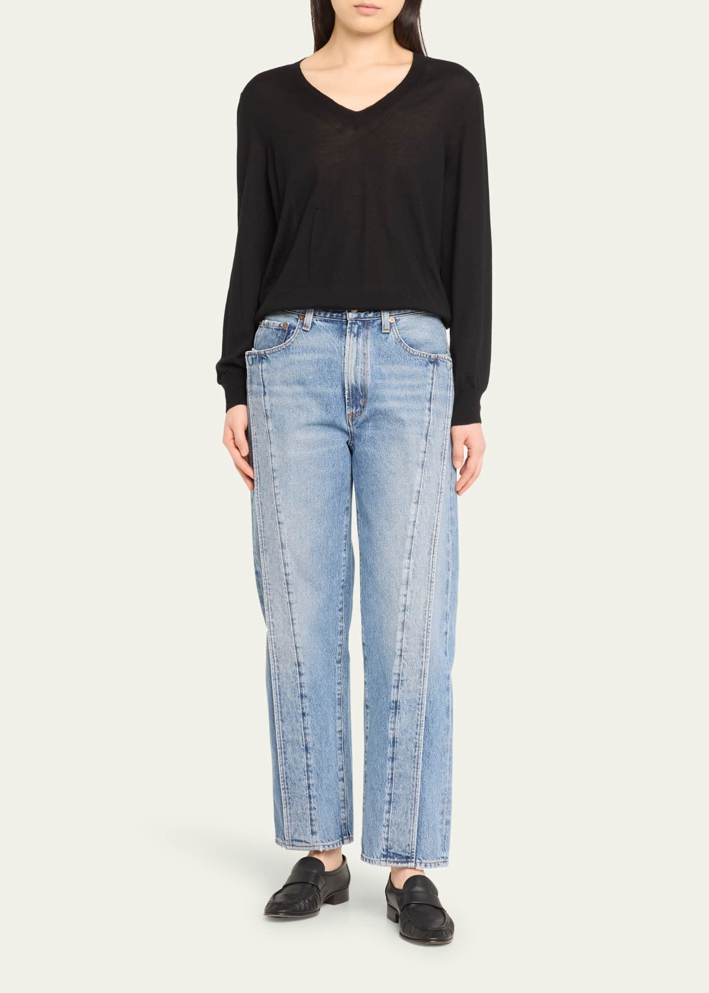 AGOLDE Fold High Rise Jeans - Bergdorf Goodman