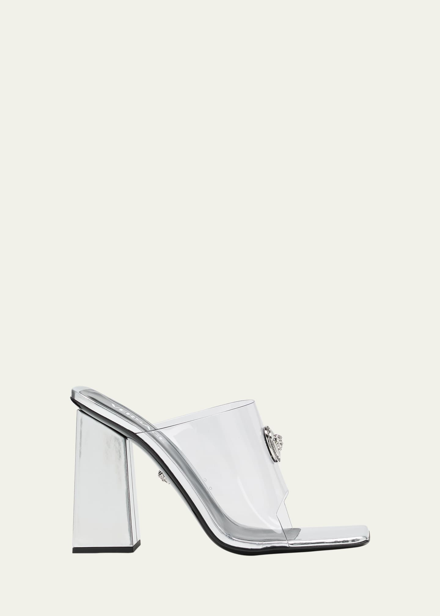 Clear versace shoes store