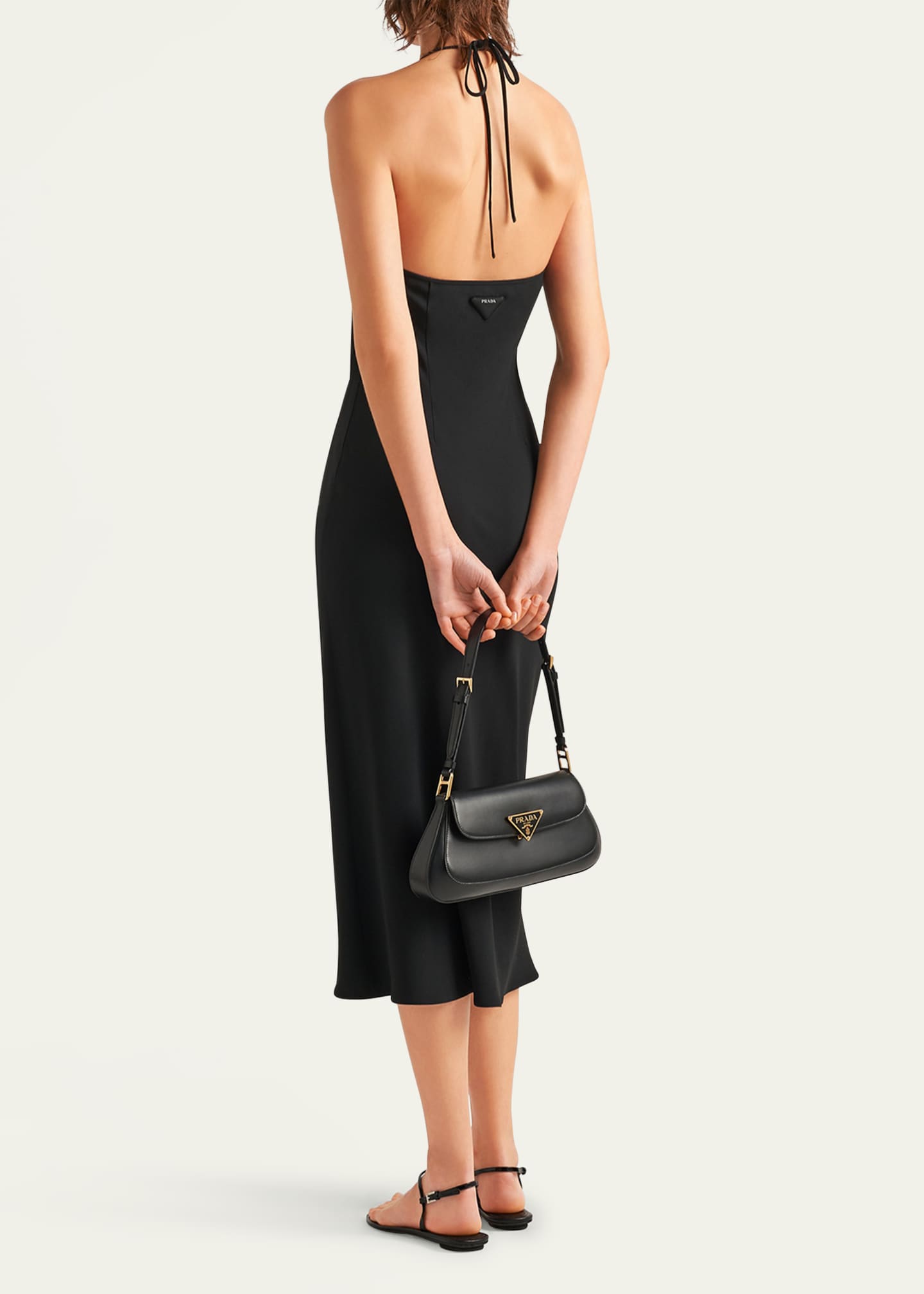 Prada Halter Sable Midi Dress Image 3 of 3