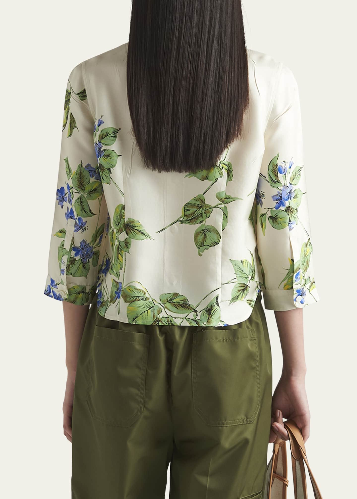 Prada Women Multicolor Twill Shirt main image 1