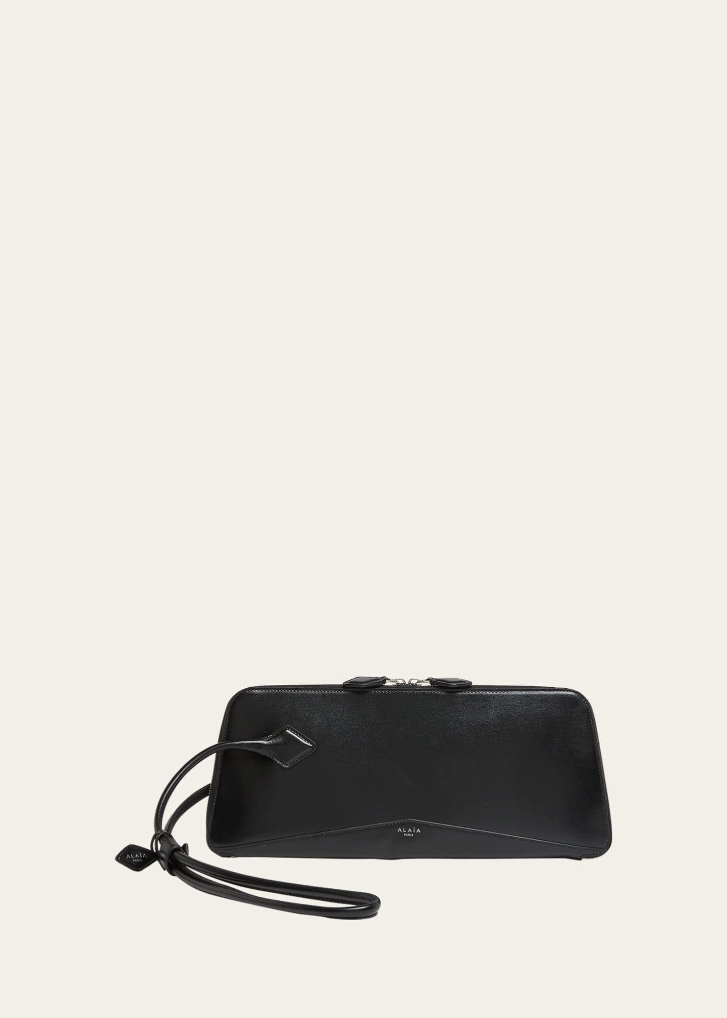 ALAIA Teckel Zip Leather Pouch Clutch Bag Bergdorf Goodman