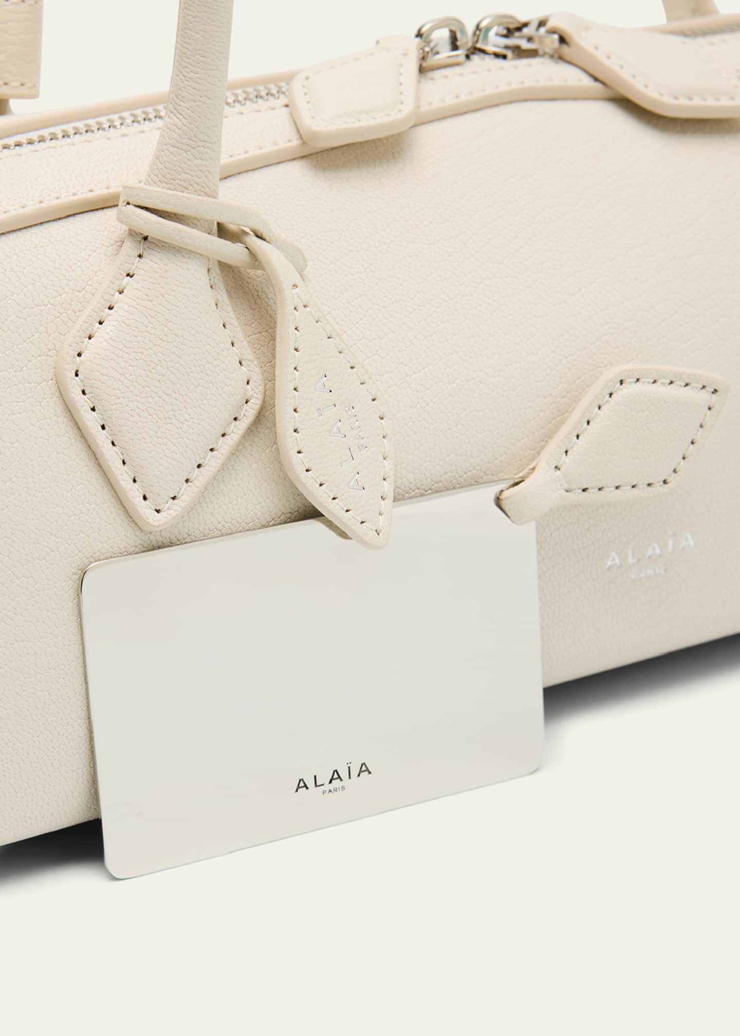ALAIA Le Teckel Medium Shoulder Bag in Goatskin Image 6 of 6