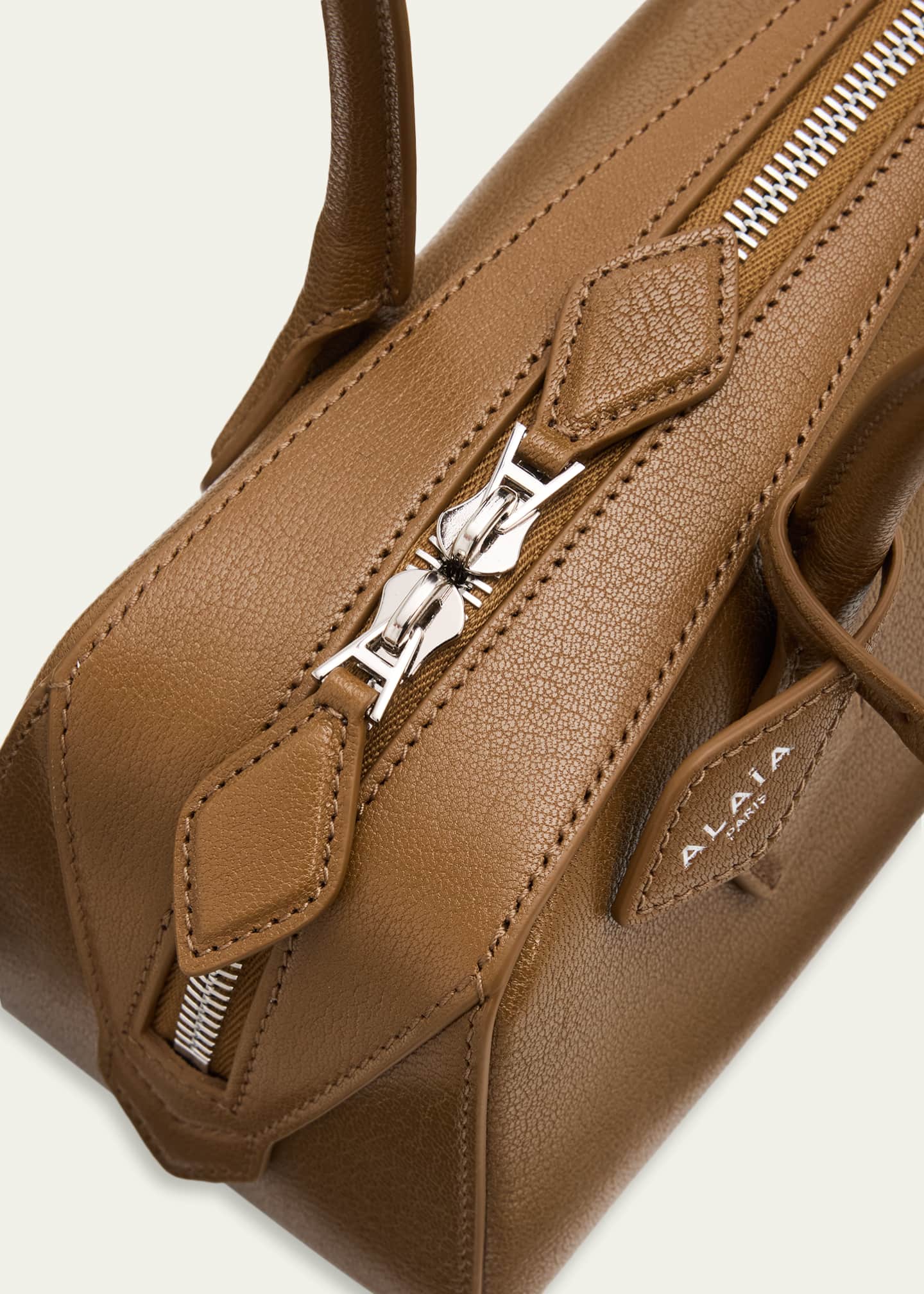 ALAIA Le Teckel Medium Shoulder Bag in Goatskin - Bergdorf Goodman