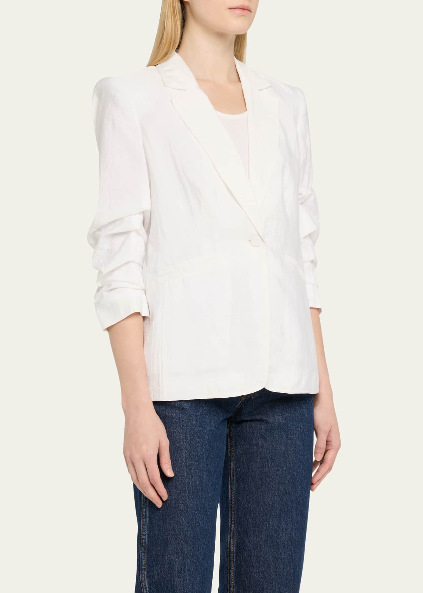 Cinq a Sept Tumbled Woven Khloe Blazer Image 4 of 5