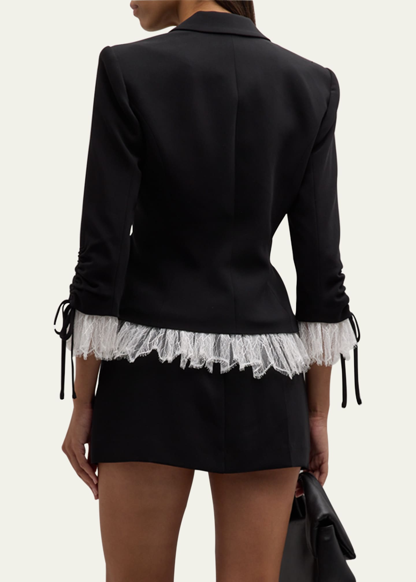 Cinq a Sept Le Petit Lace and Brooch Roxie Blazer Image 3 of 5
