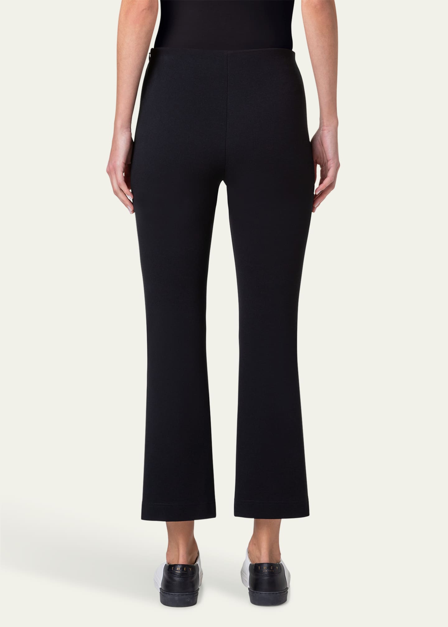 Akris punto Cindy Signature Jersey Bootcut Pants Image 3 of 4