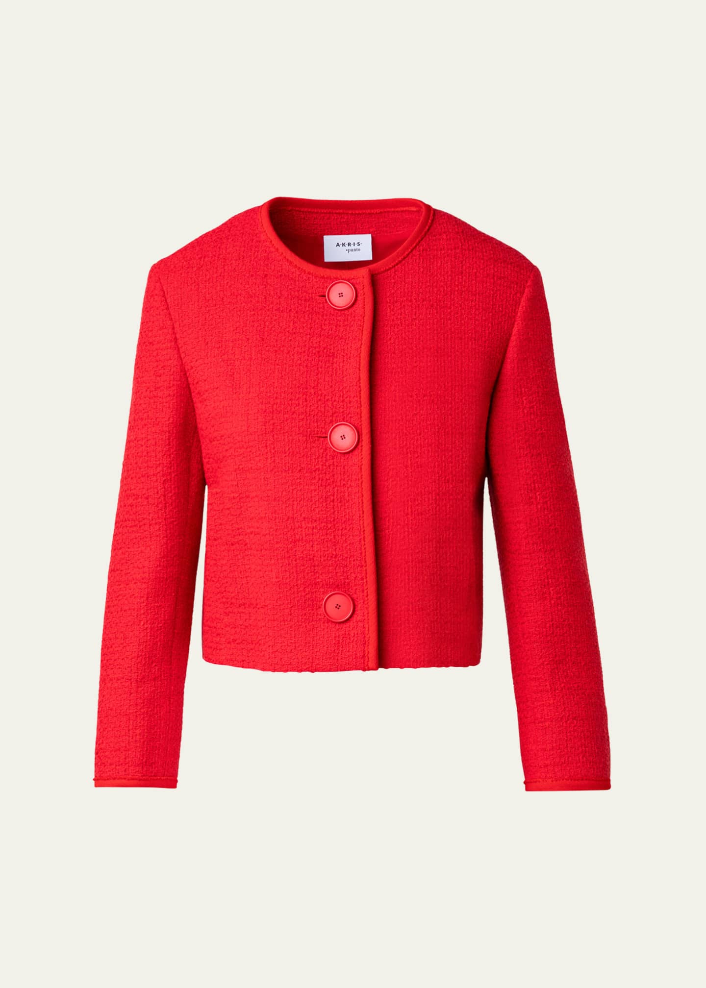 Akris punto Mix Media Boucle Tweed Short Jacket Image 1 of 5
