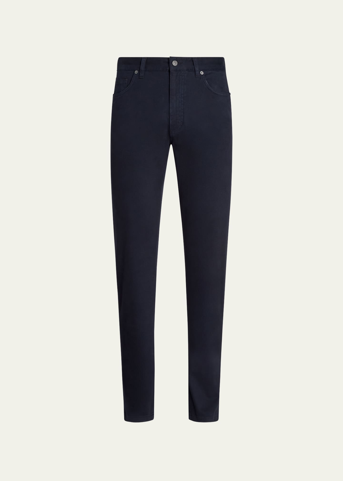 Zegna City Stretch-Cotton Gabardine Five-Pocket Pants, Pants