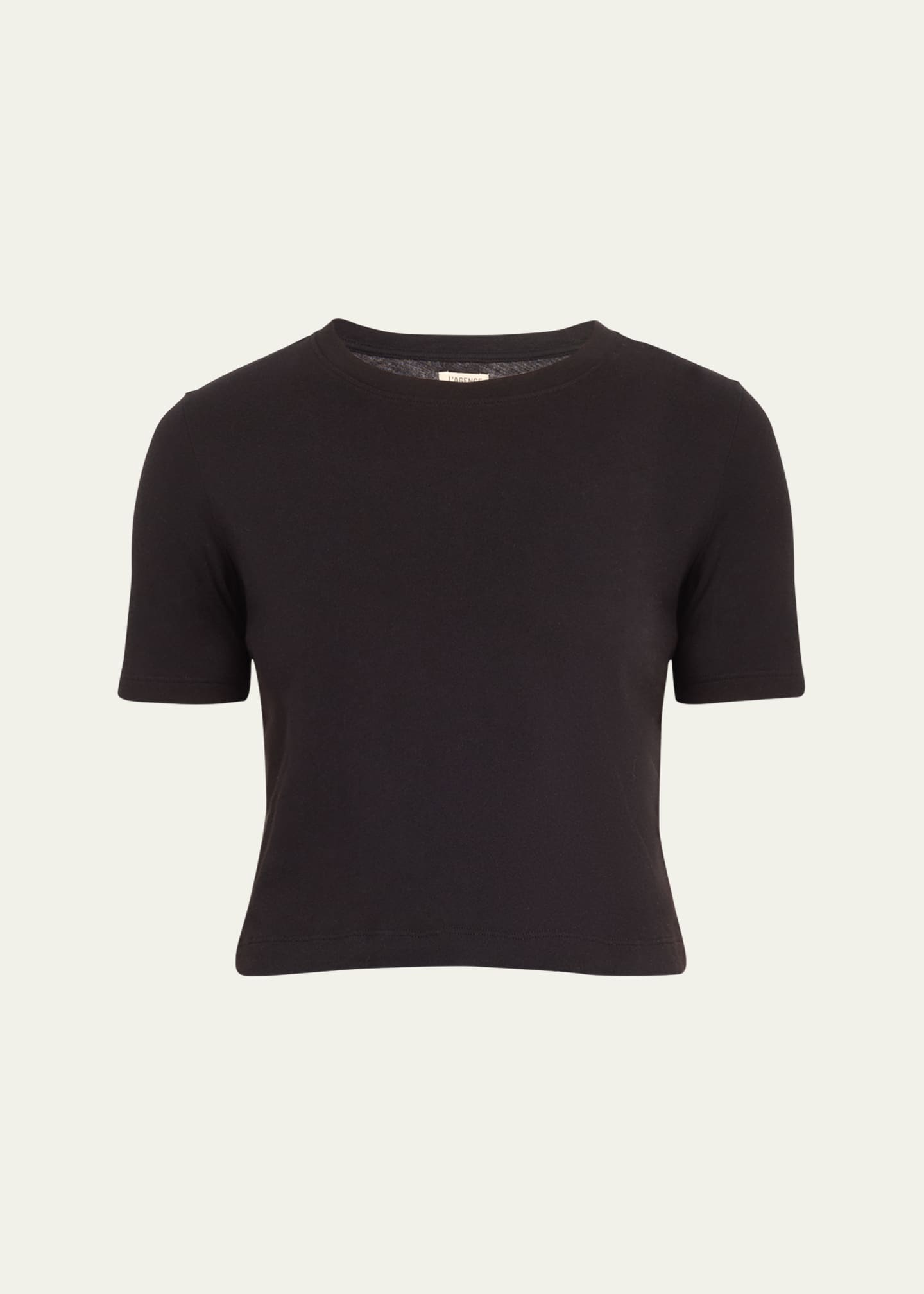 L'Agence Donna Short-Sleeve Cropped Tee Image 1 of 5