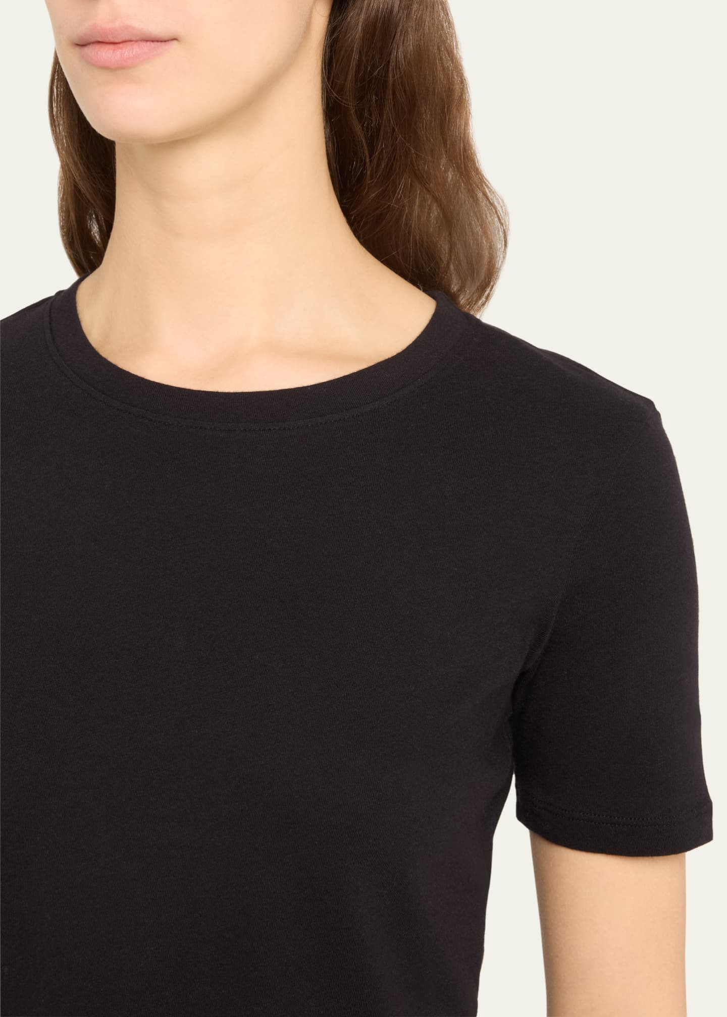 L'Agence Donna Short-Sleeve Cropped Tee Image 5 of 5