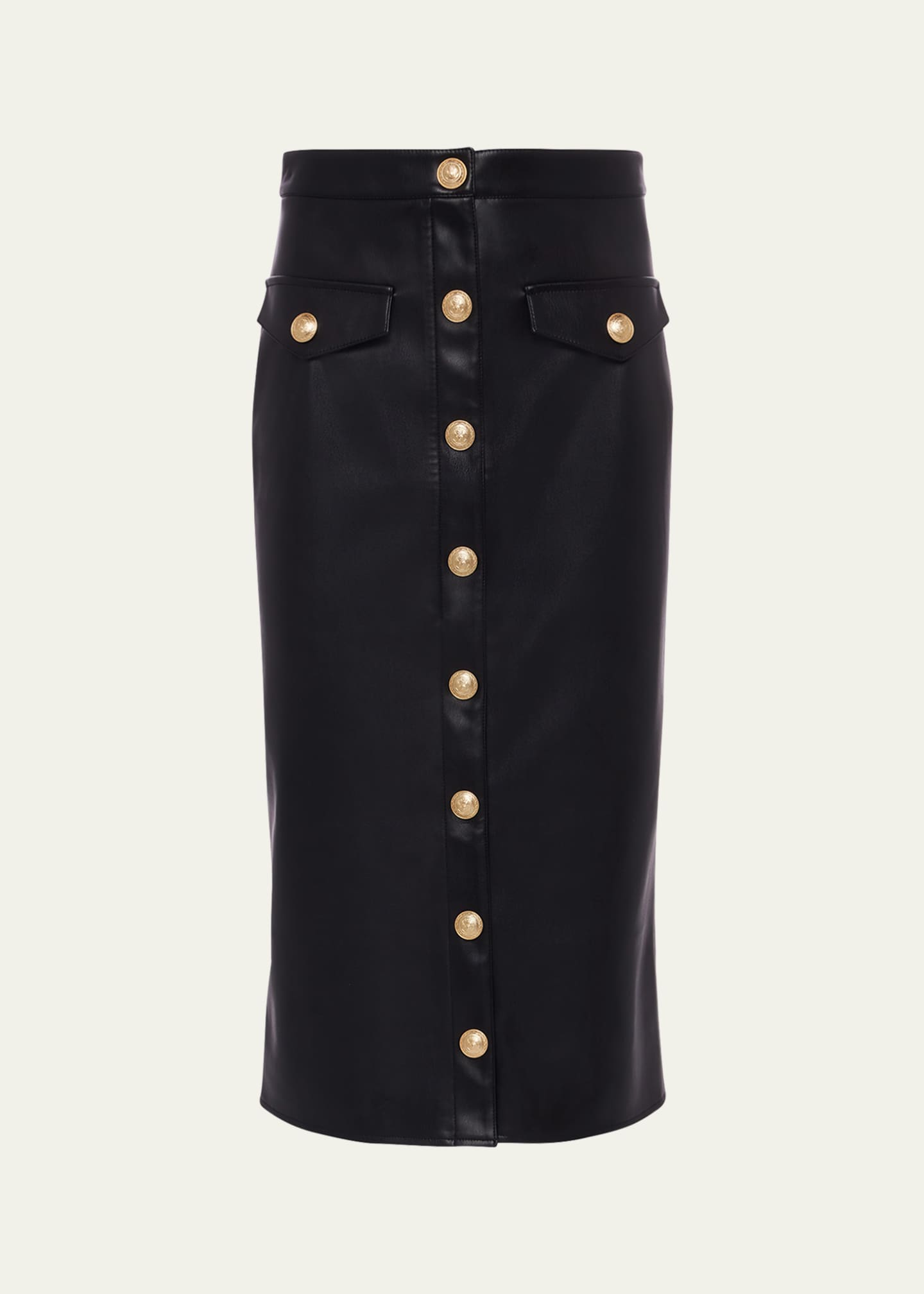 【in a row】Millano leather skirt L'AGENCE Milann Midi Skirt | Shopbop