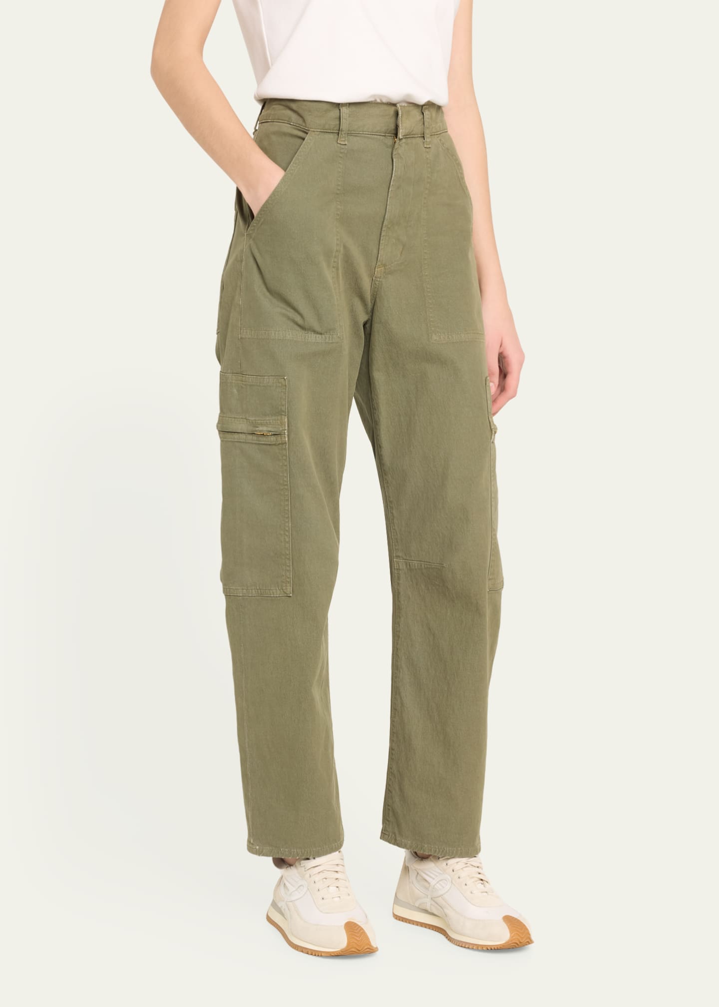 Citizens of Humanity Marcelle Straight Twill Cargo Pants - Bergdorf Goodman