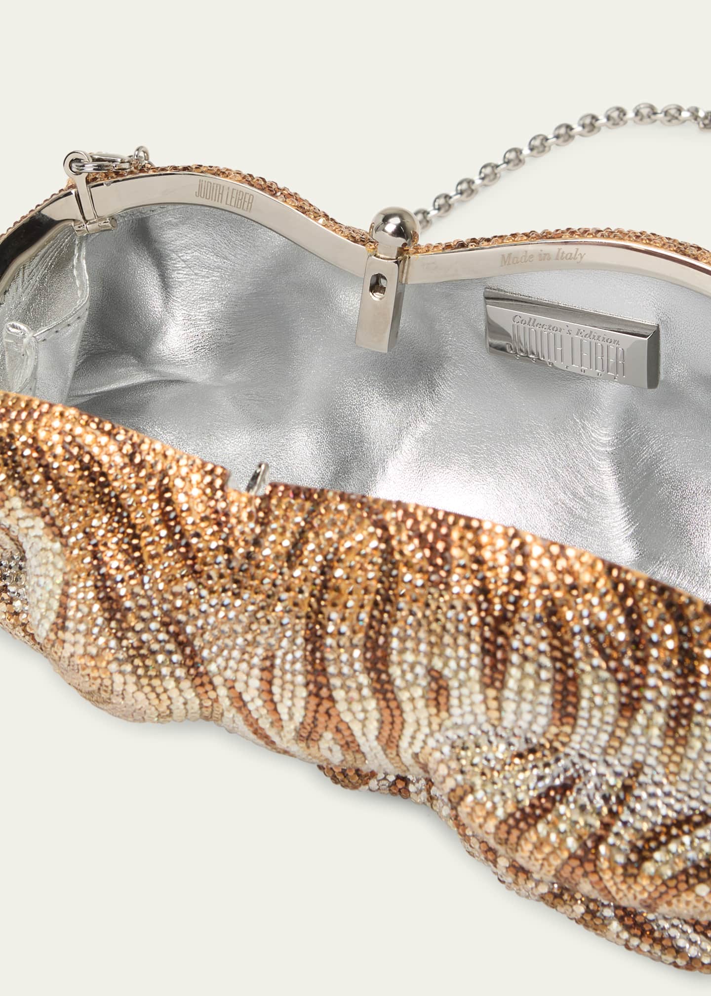 Judith leiber wildcat crystal clutch 2025