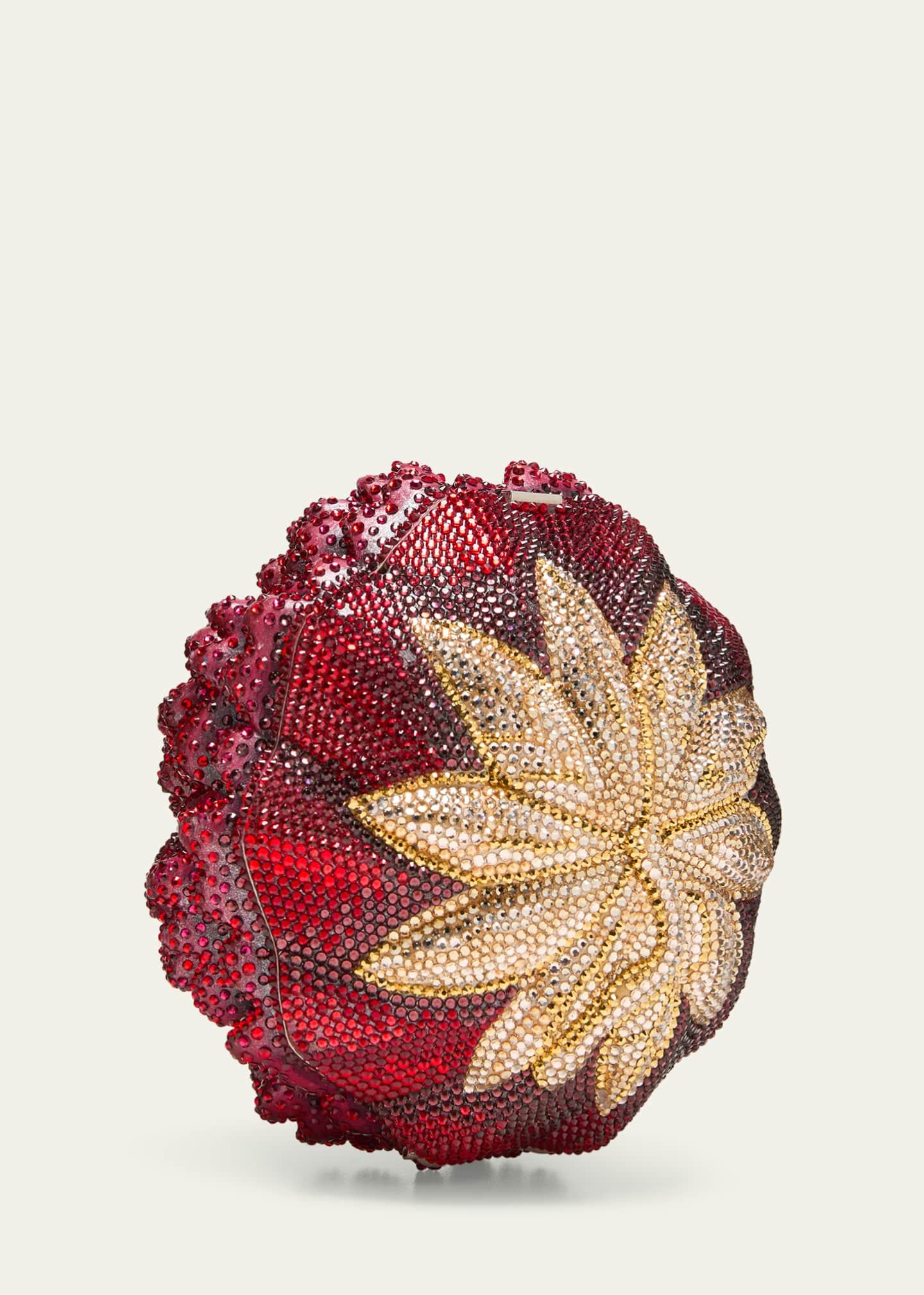 Judith Leiber Couture Peony Flame Crystal Clutch Bag Image 3 of 5