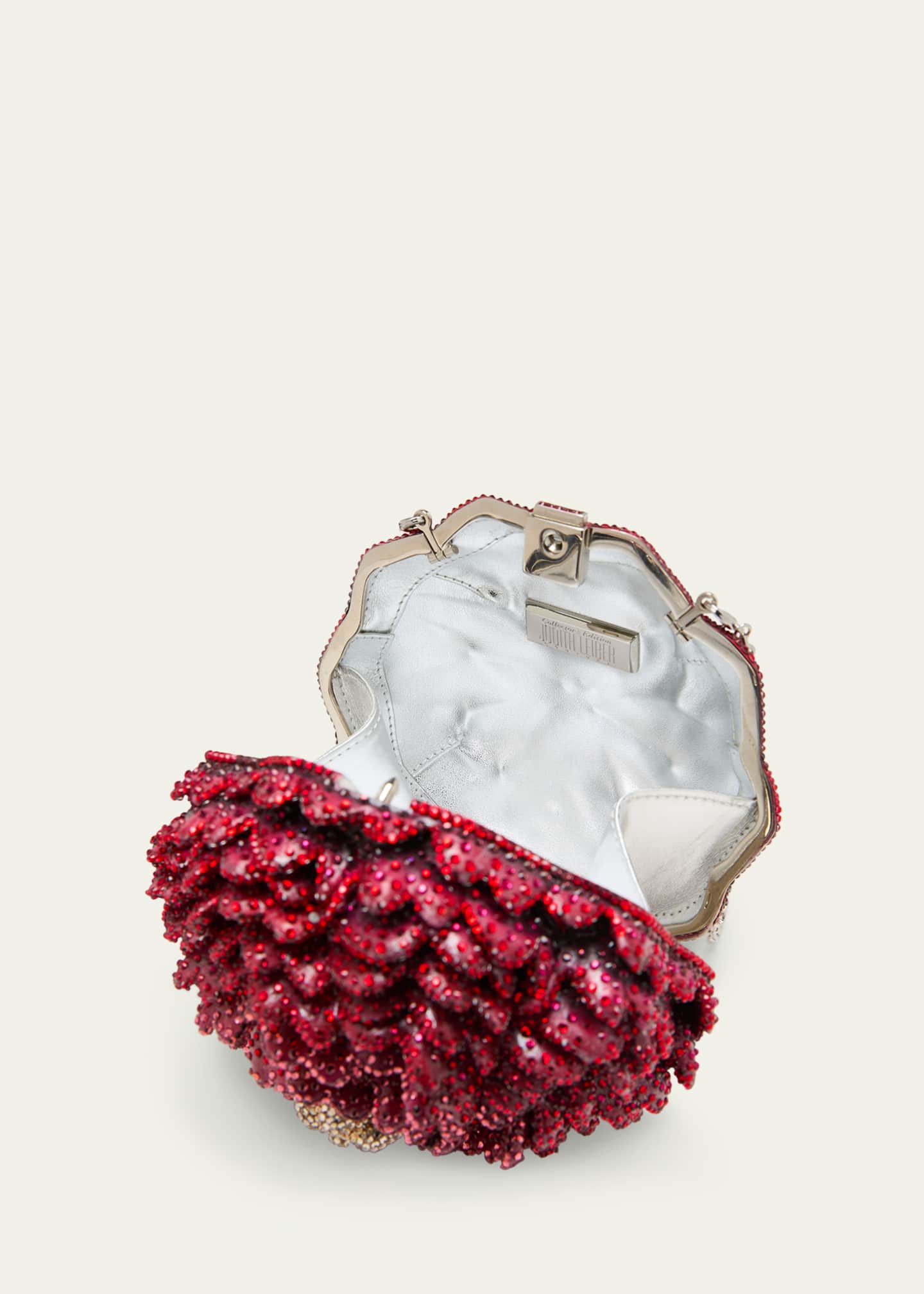 Judith Leiber Couture Peony Flame Crystal Clutch Bag Image 4 of 5