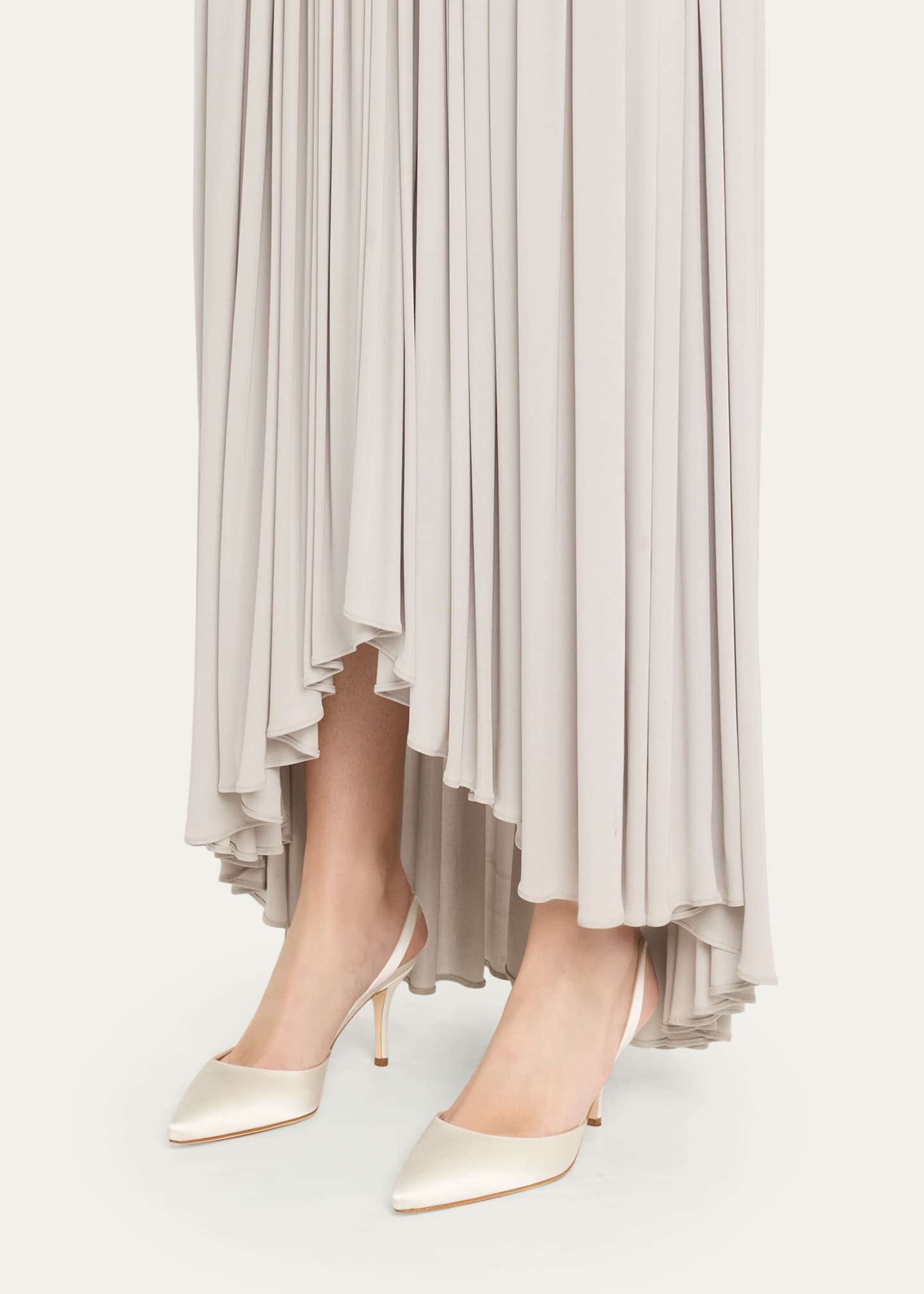 Carolyne Satin Slingback Pumps