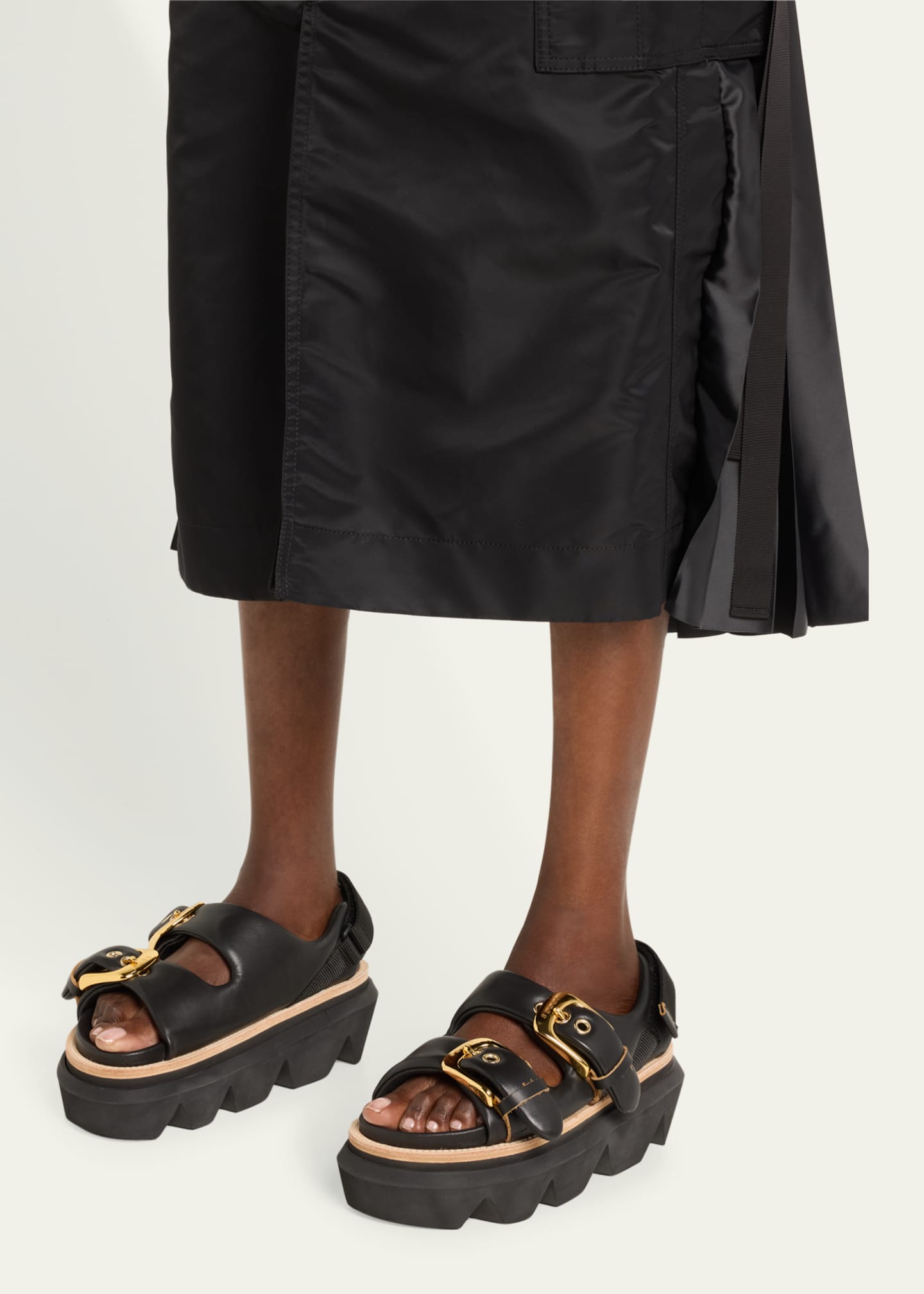 Sacai platform sandals hot sale