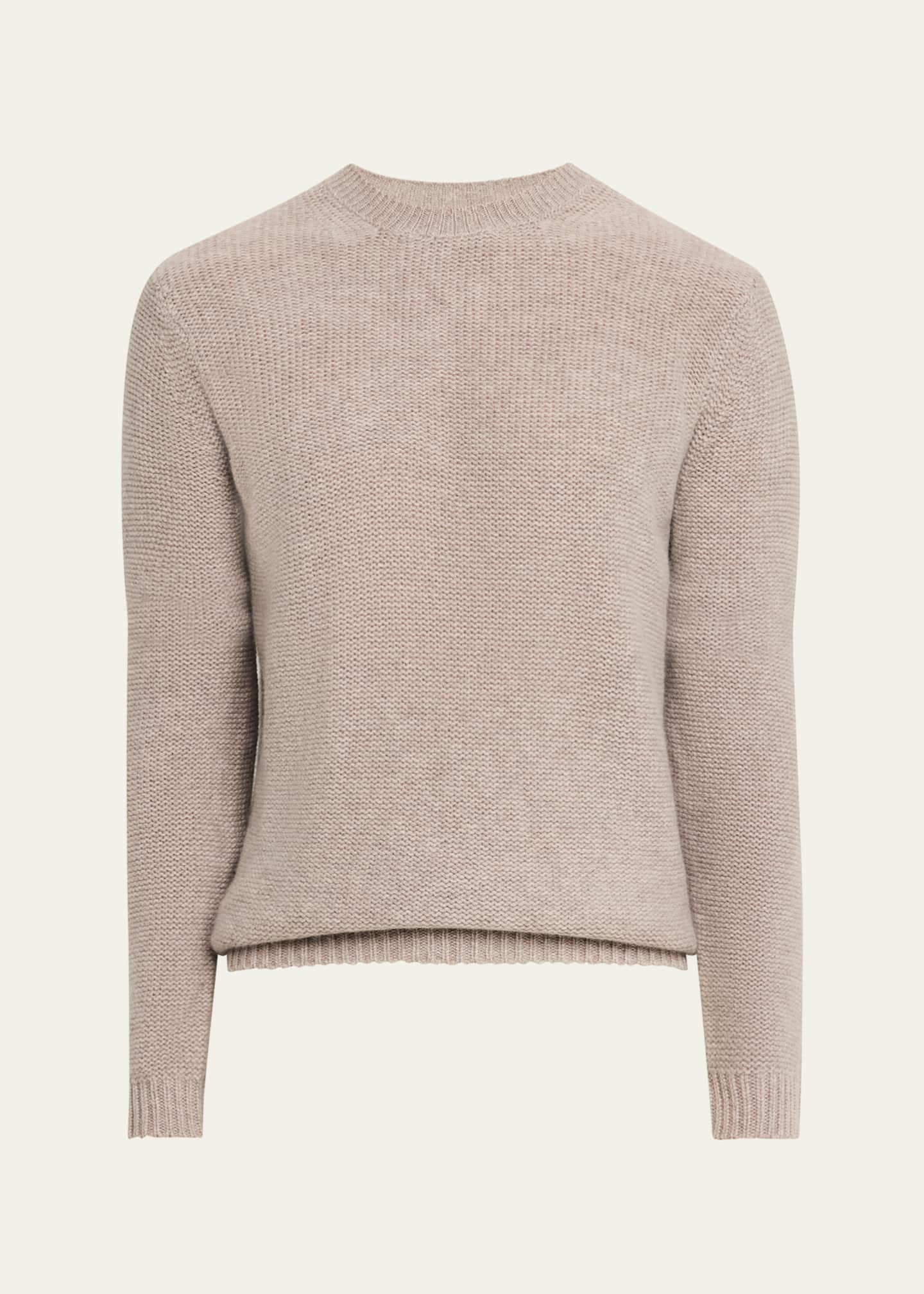 Le Kasha Men's Textured Cashmere Crewneck Sweater Image 1 of 5
