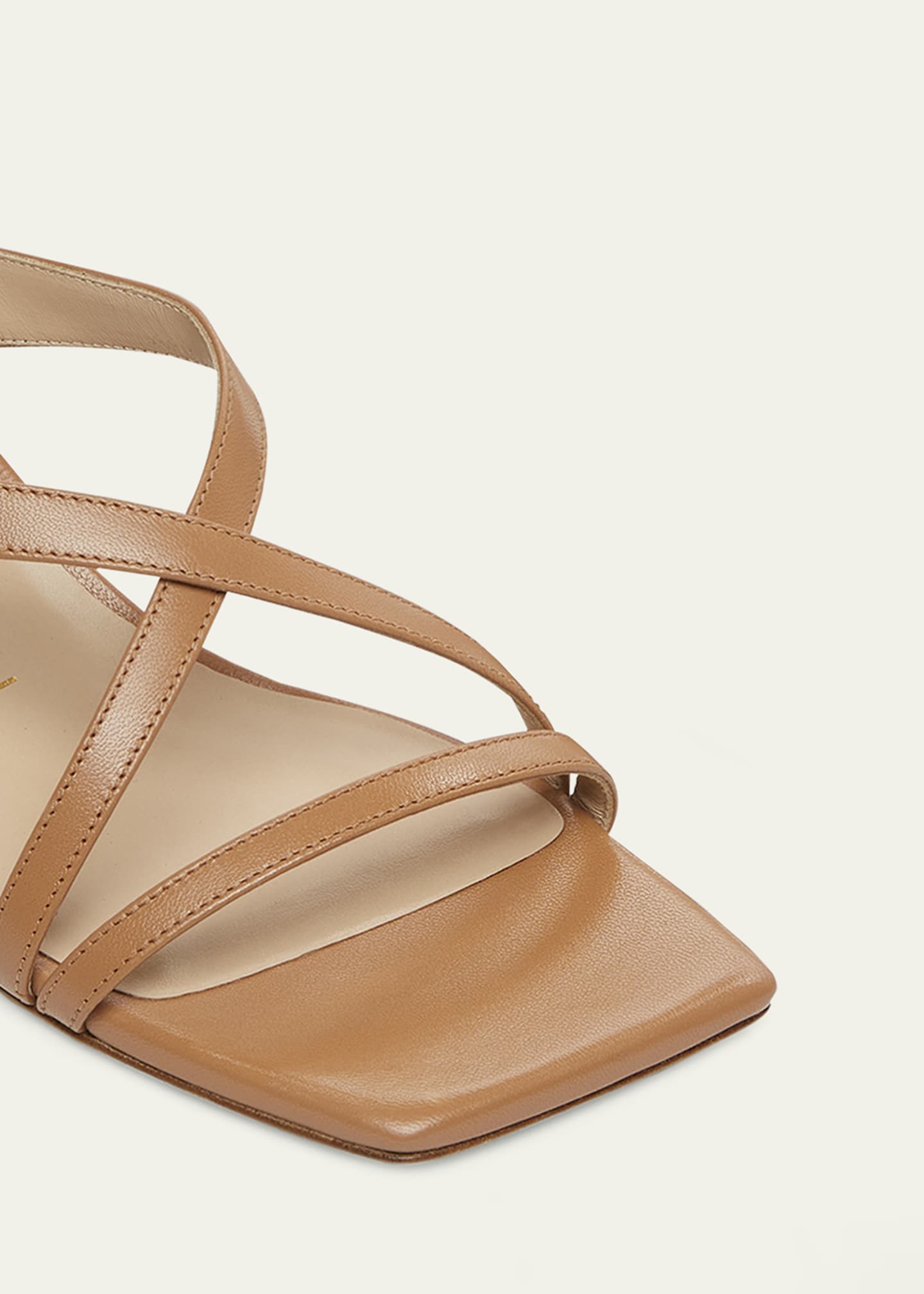 Stuart Weitzman Oasis Leather Kitten Heel Slingback Sandals Bergdorf Goodman