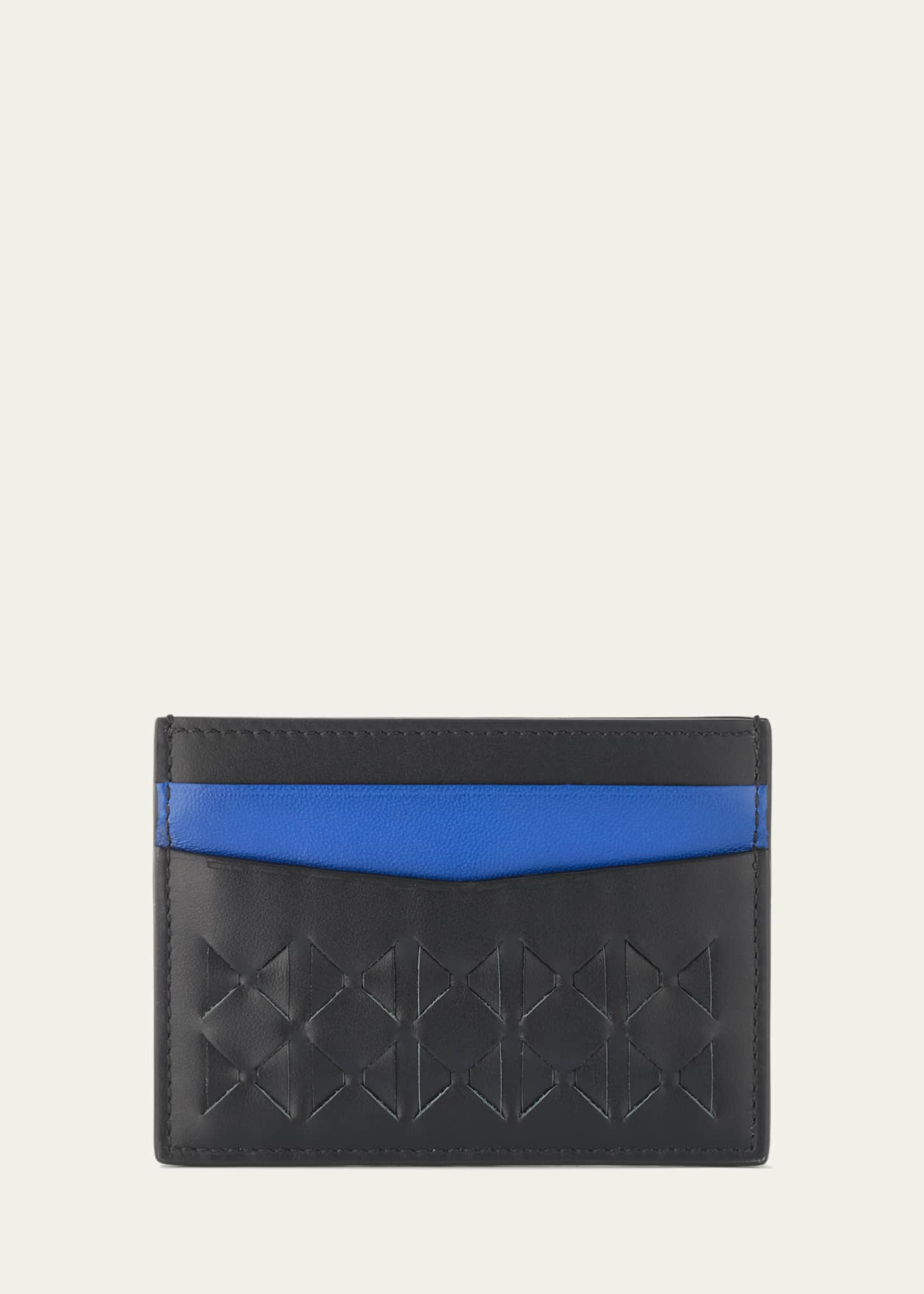 Serapian Men's Mosaico Leather Card Case Image 3 of 4