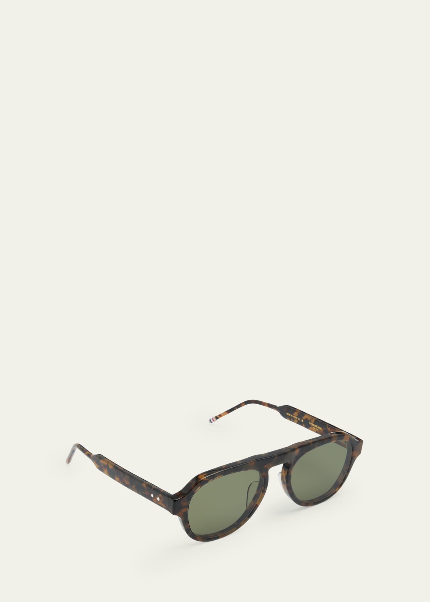 Thom Browne Men's Acetate Oval Sunglasses Image 2 of 5