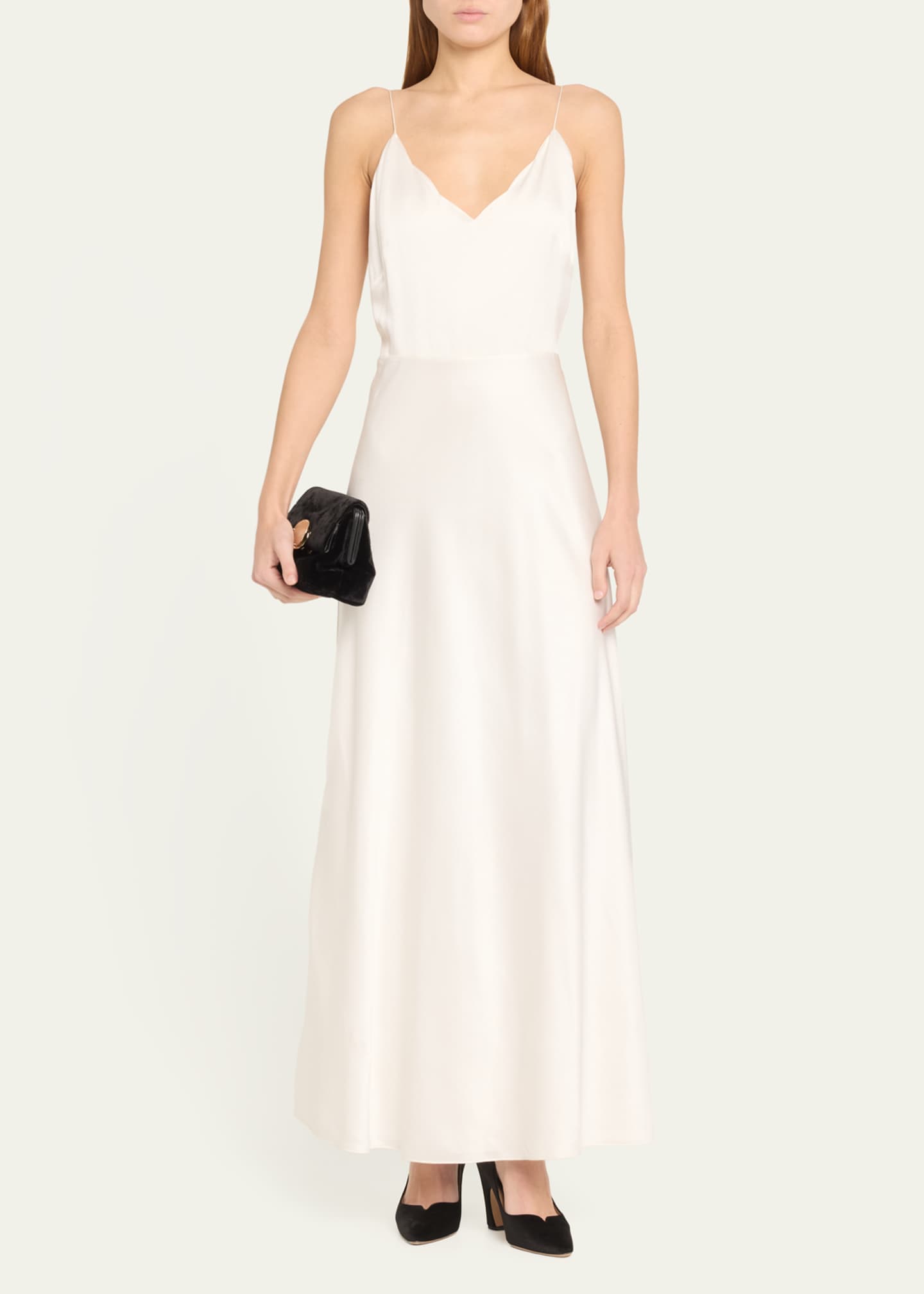 X Atelier Jolie Silk Maxi Dress