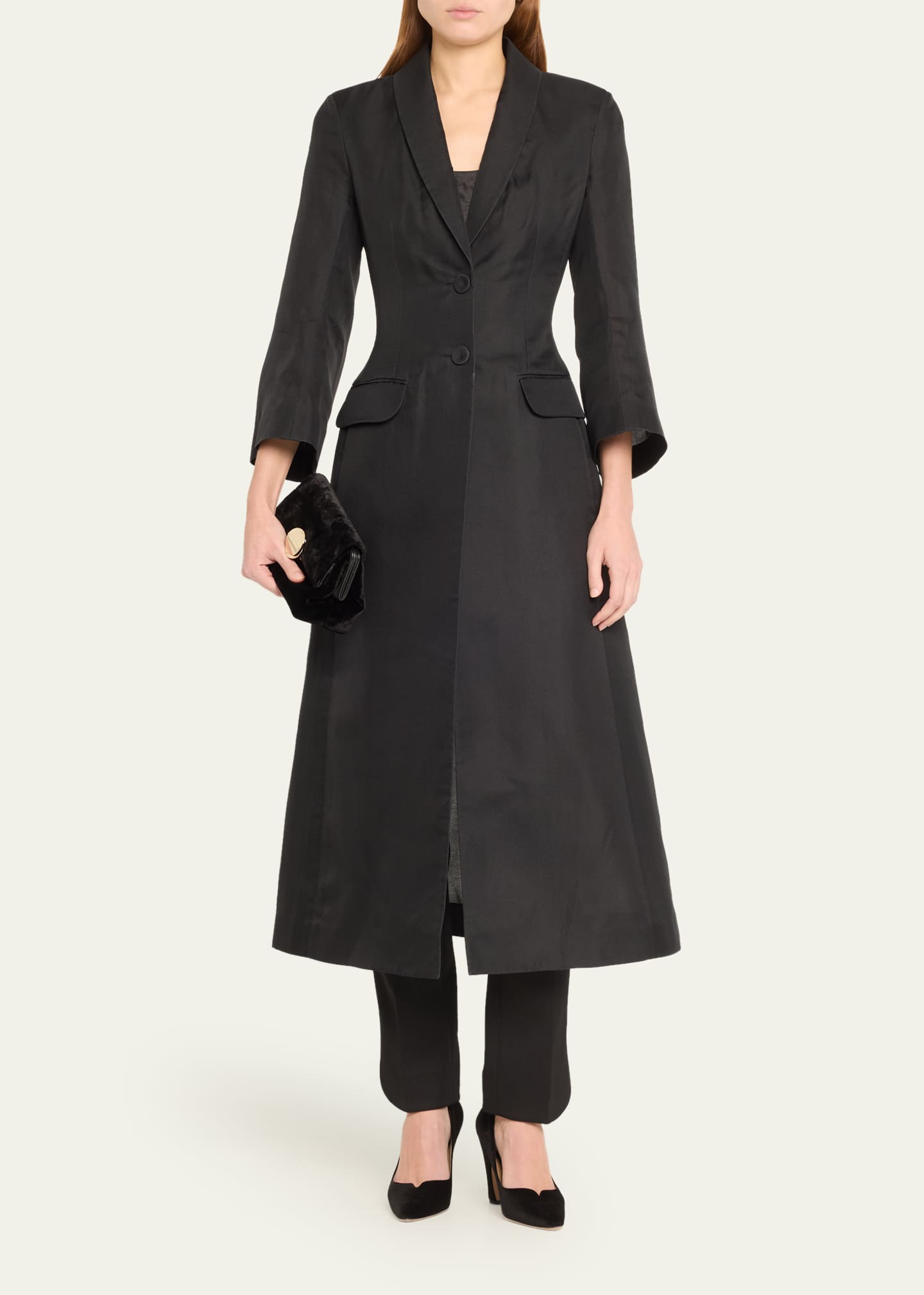 A line long coat best sale