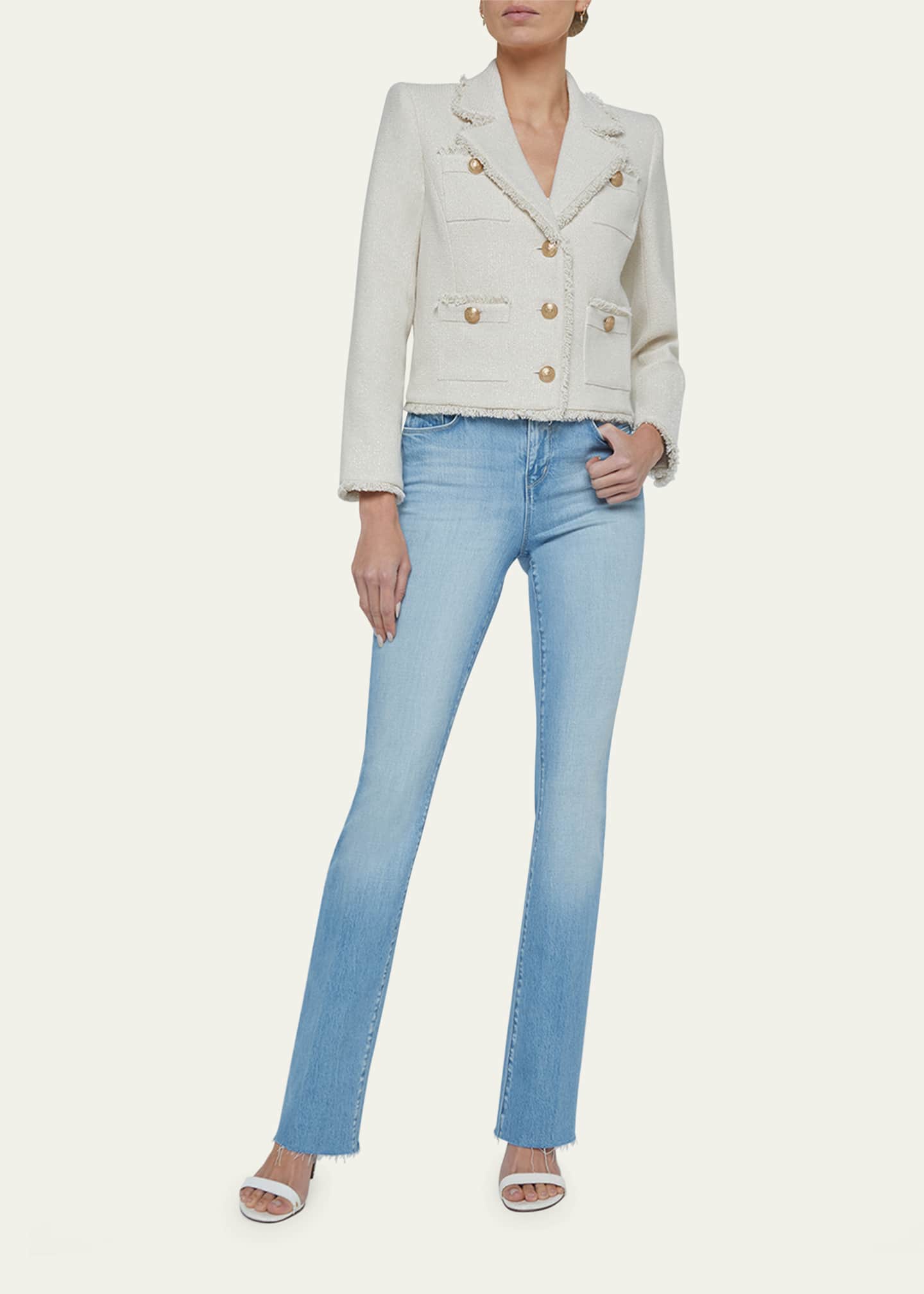 L'Agence Sylvia Metallic Tweed Jacket Image 2 of 4