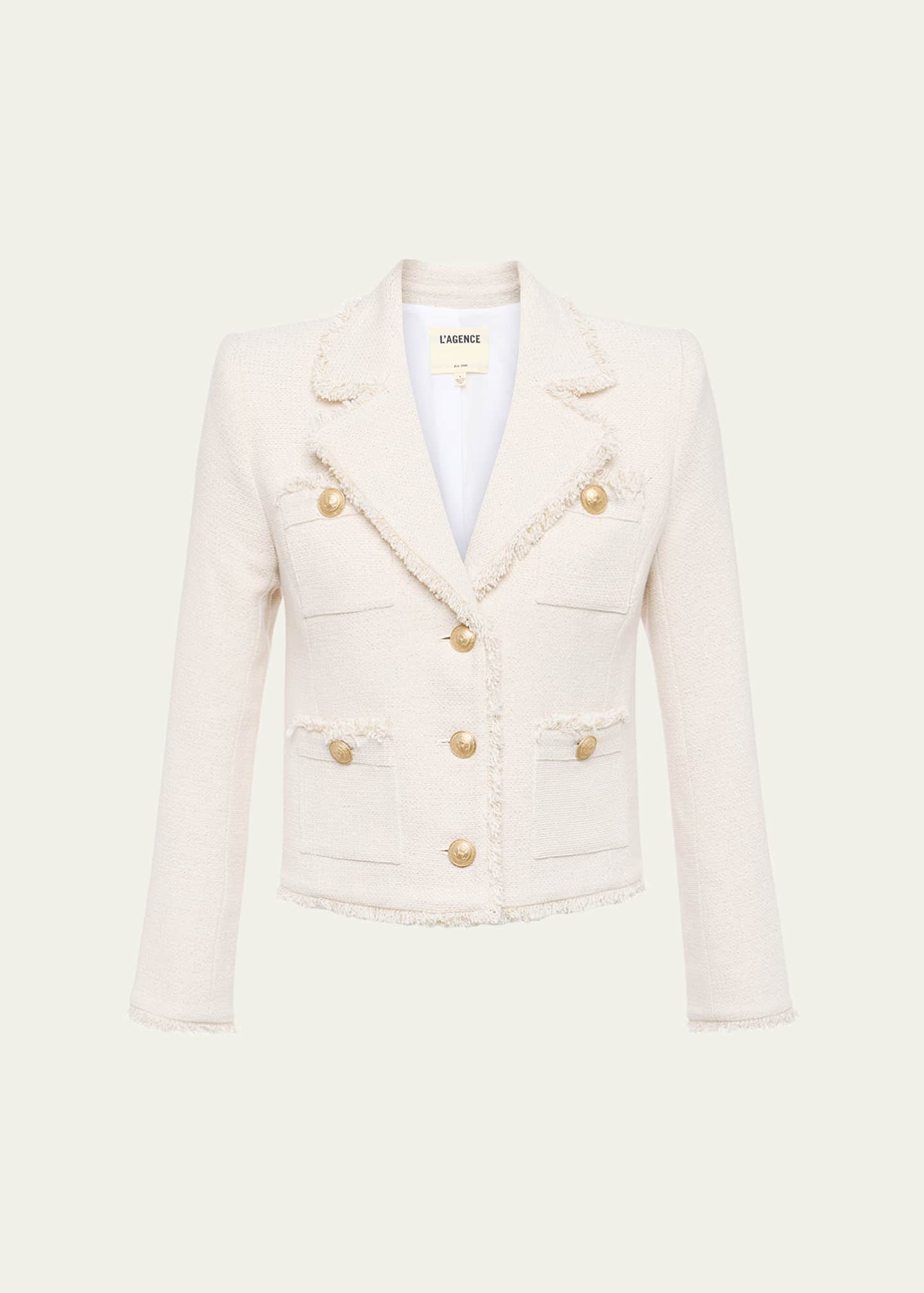L'Agence Sylvia Metallic Tweed Jacket Image 1 of 4