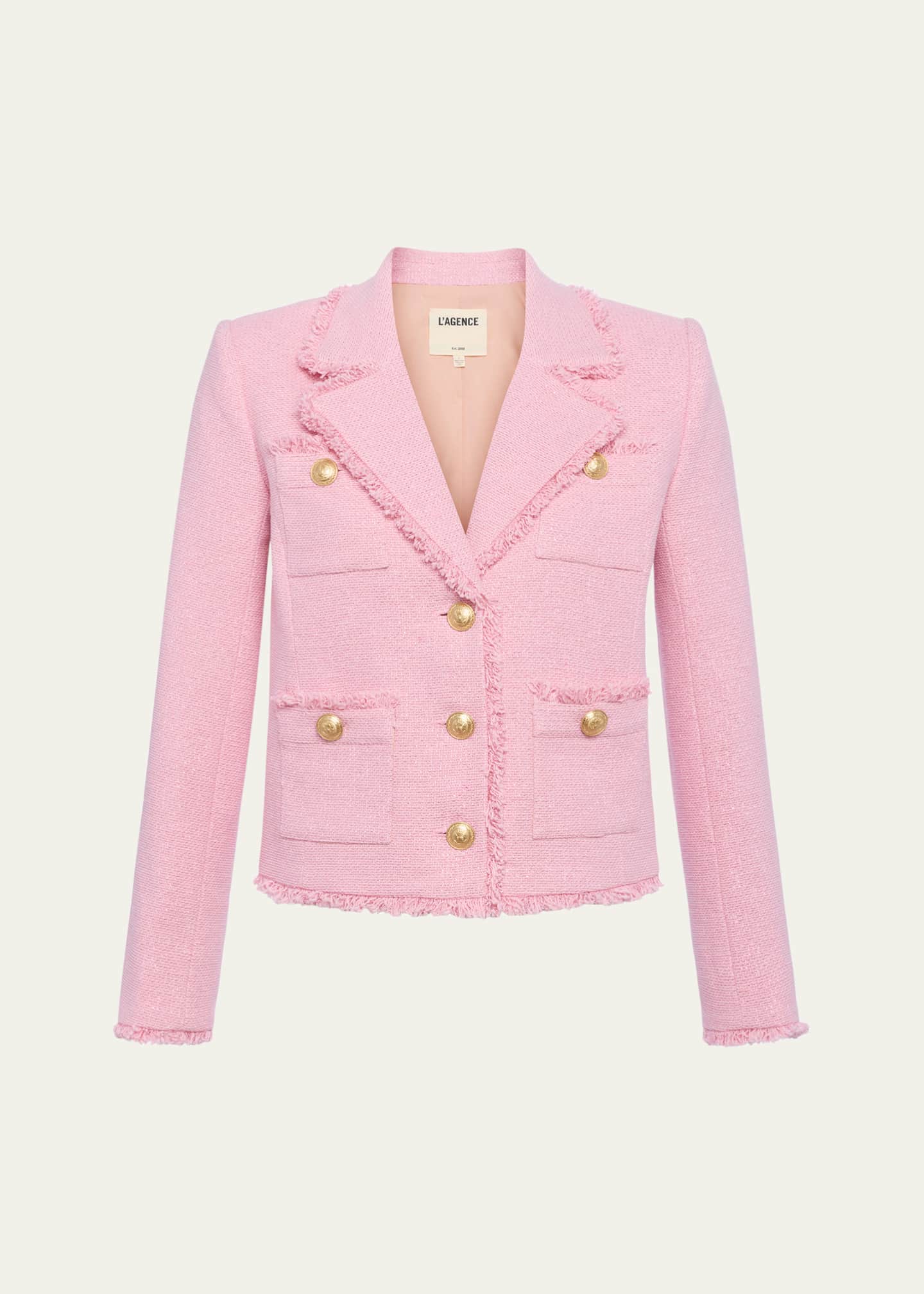 L'Agence Sylvia Metallic Tweed Jacket Image 1 of 5