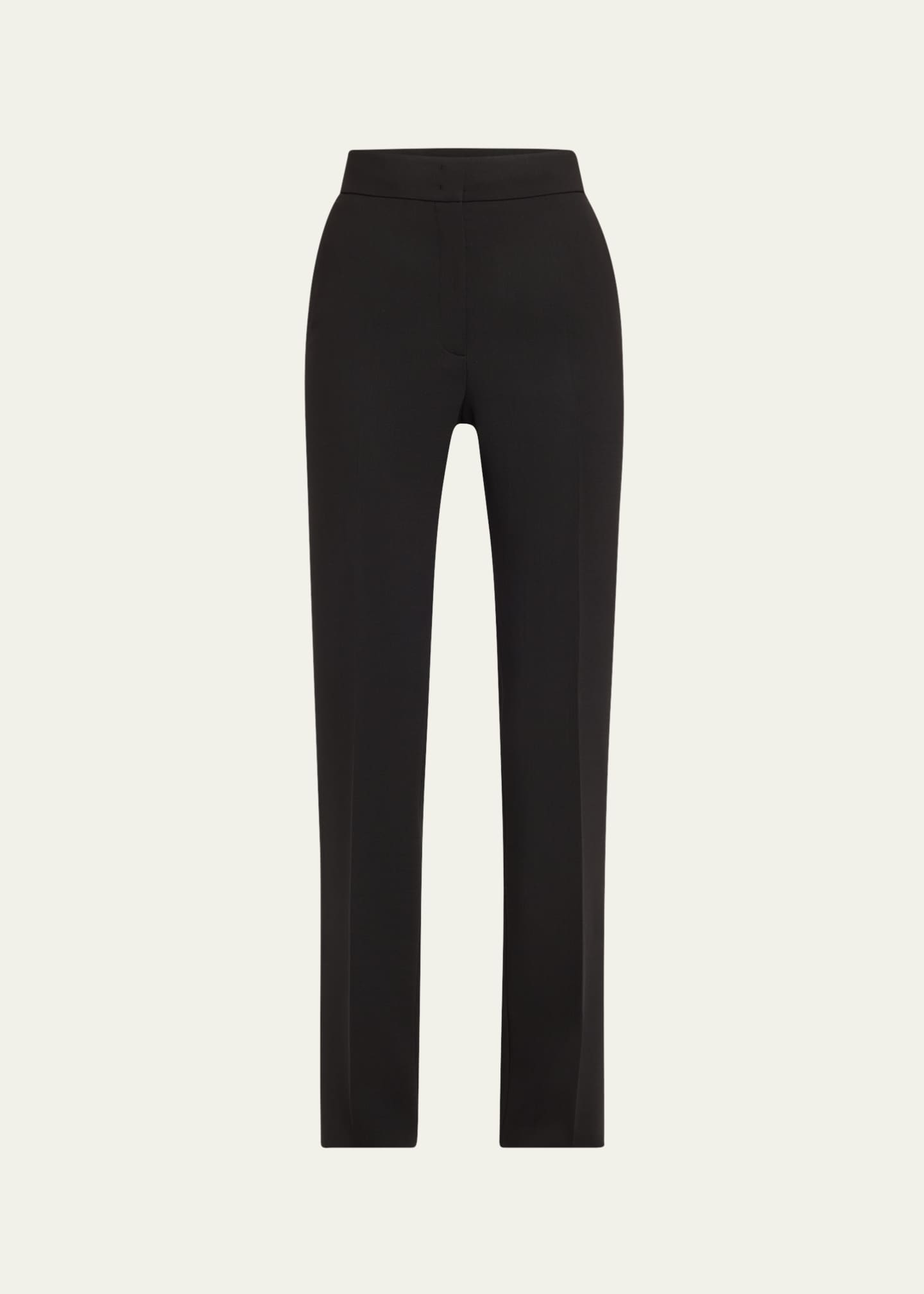 Akris punto Chio Stretch Wool Crepe Straight Leg Pants Image 1 of 5
