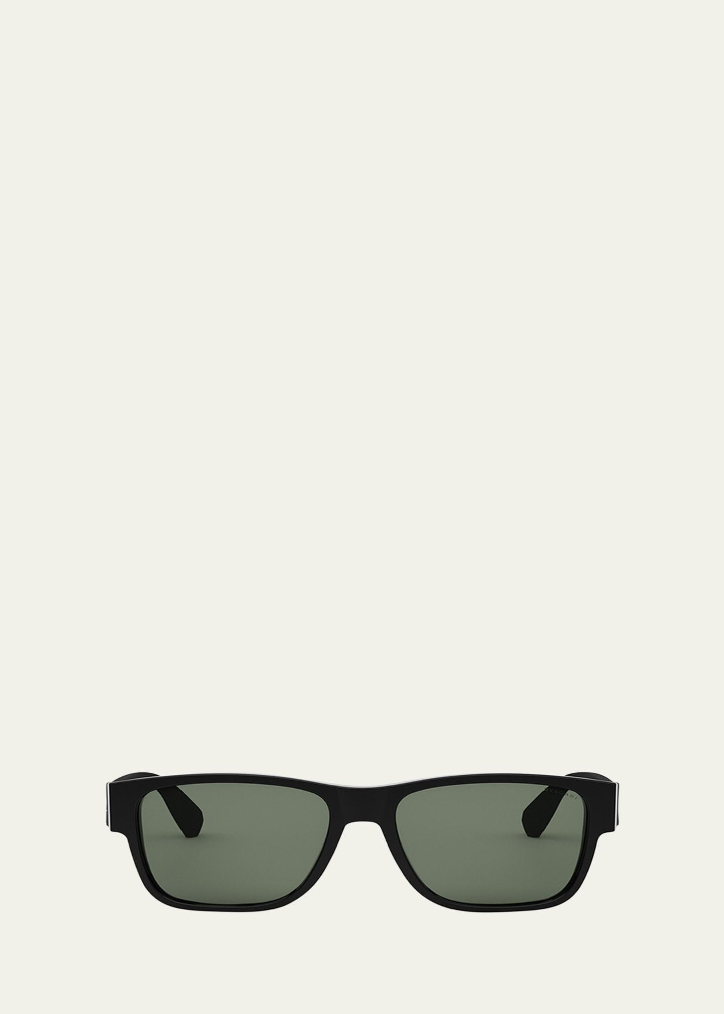 BVLGARI Aluminum Geometric Sunglasses - Bergdorf Goodman