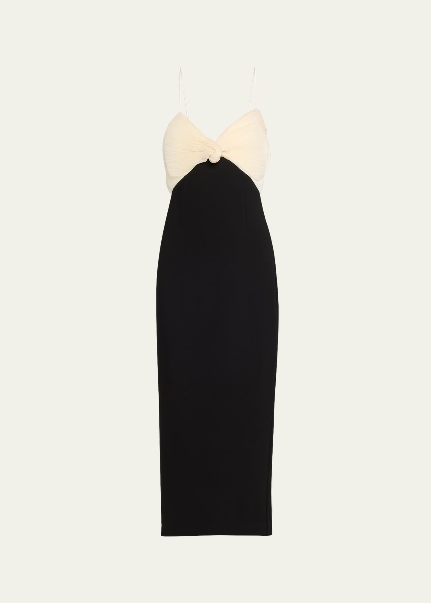 Rachel Gilbert July Column Dress with Bow Detail Image 1 of 5