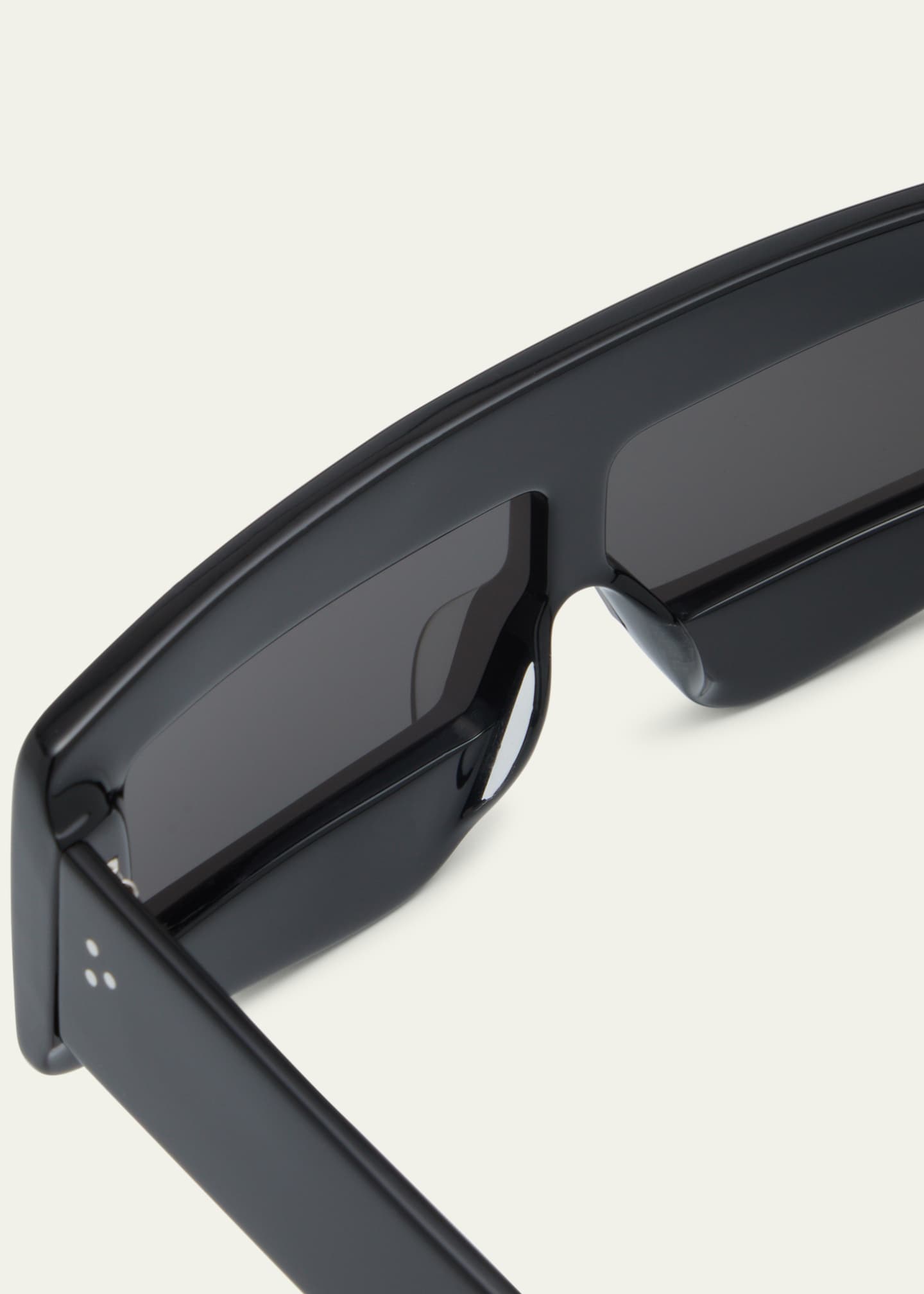 Rick Owens Men's Phleg Acetate Rectangle Sunglasses Image 4 of 5