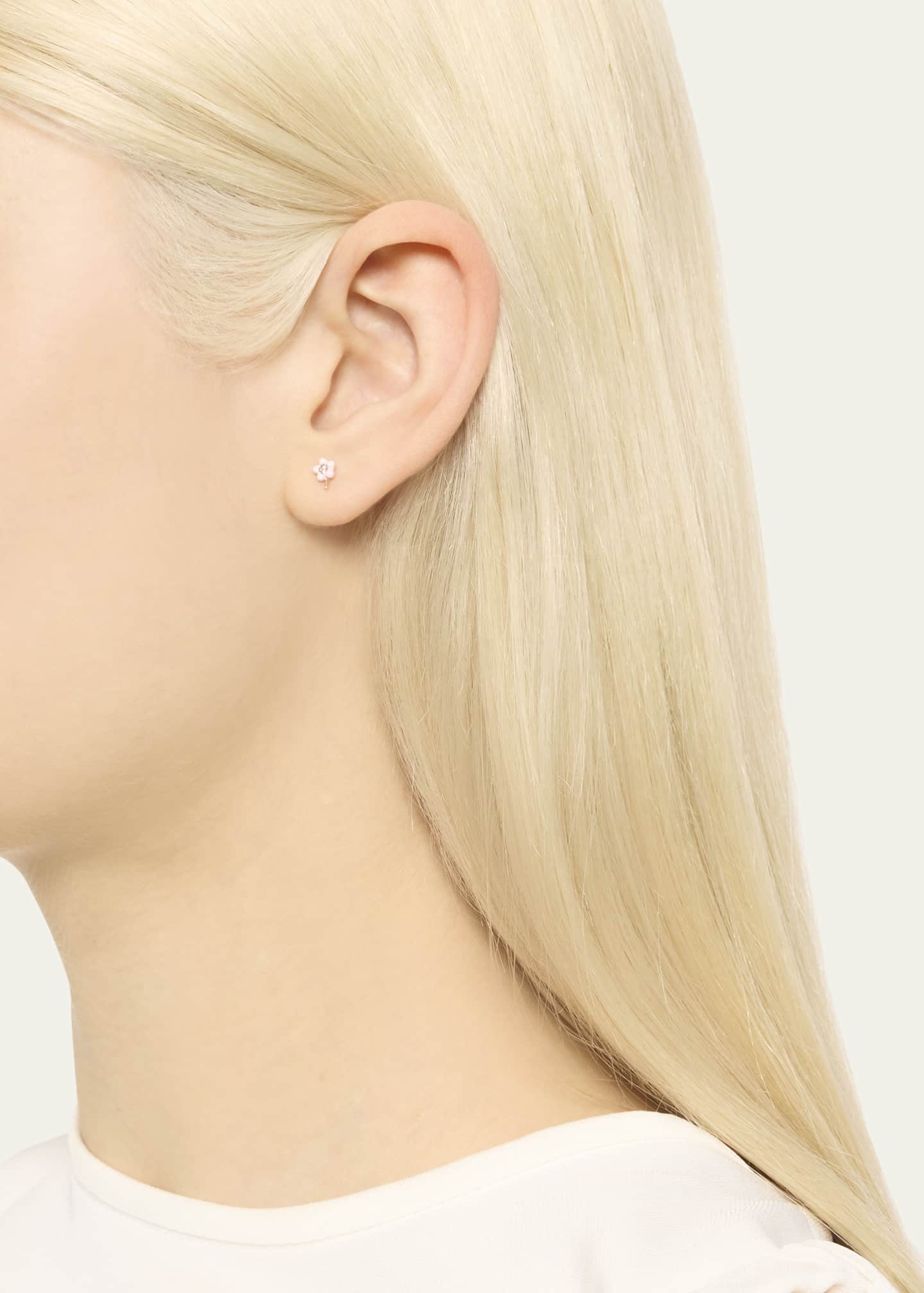 Alison Lou 14K Yellow Gold Small Flower Stud Earring Single Bergdorf Goodman