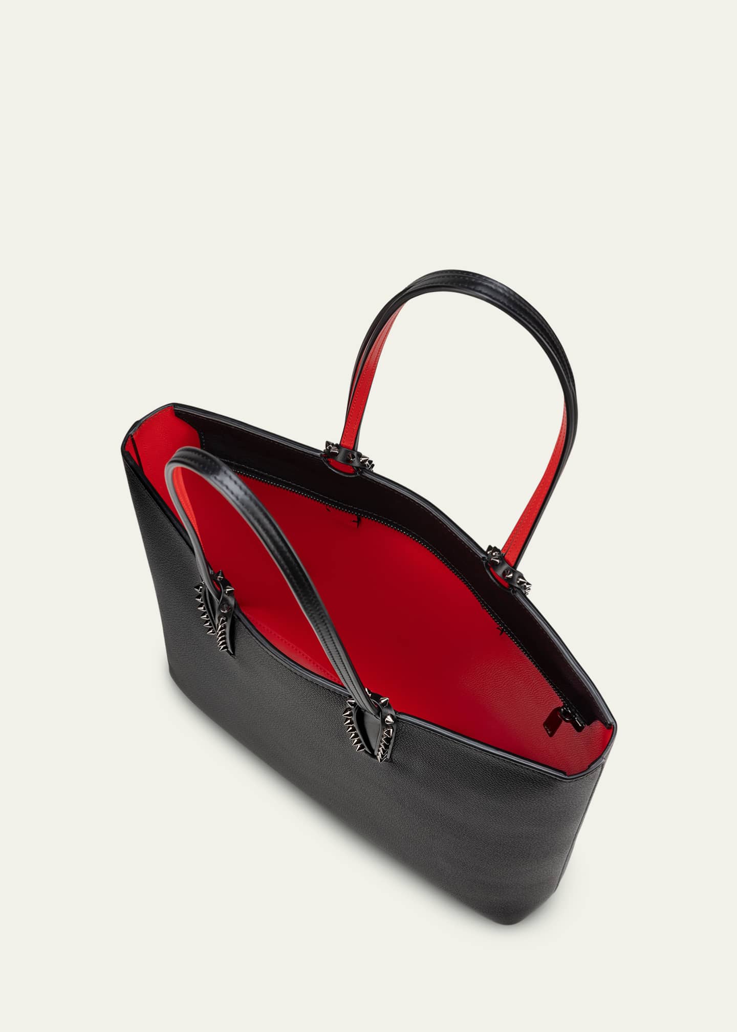 世界的に NS Zipped Cabata Louboutin Christian Tote Leather in トートバッグ