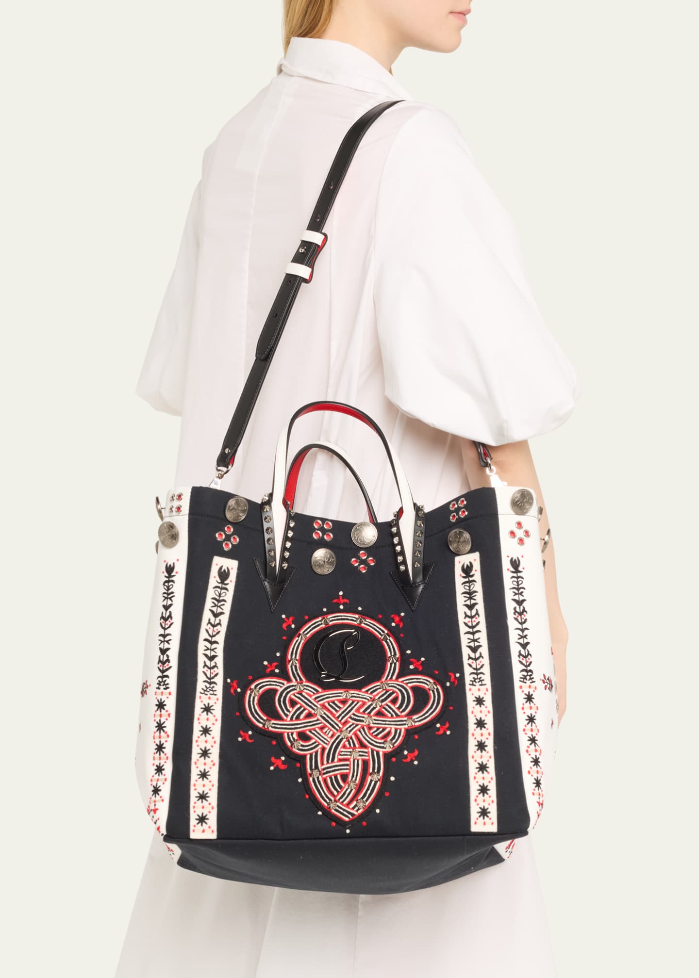 Christian Louboutin Breizcaba Large Tote in Canvas Image 2 of 5