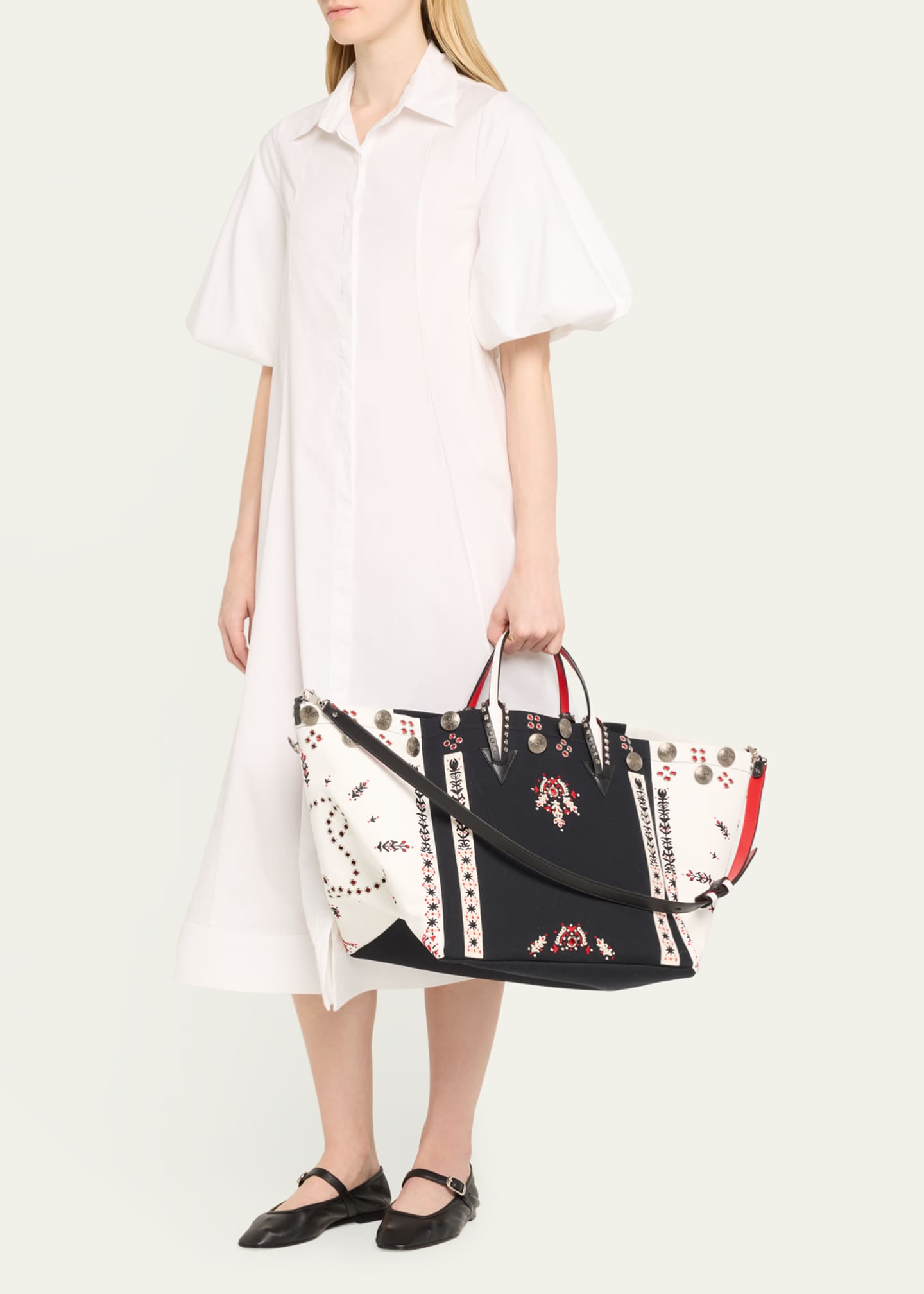 Christian Louboutin Breizcaba Large Tote in Canvas Image 5 of 5
