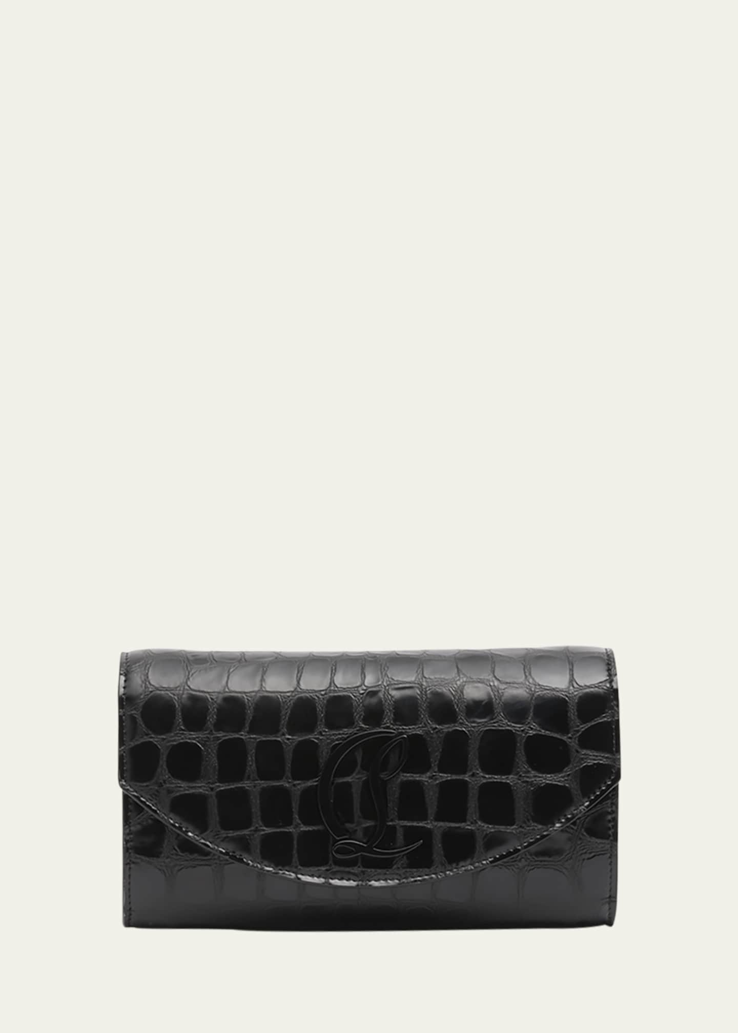 Christian Louboutin Loubi54 Wallet on Chain in Alligator Embossed Leather Image 1 of 5