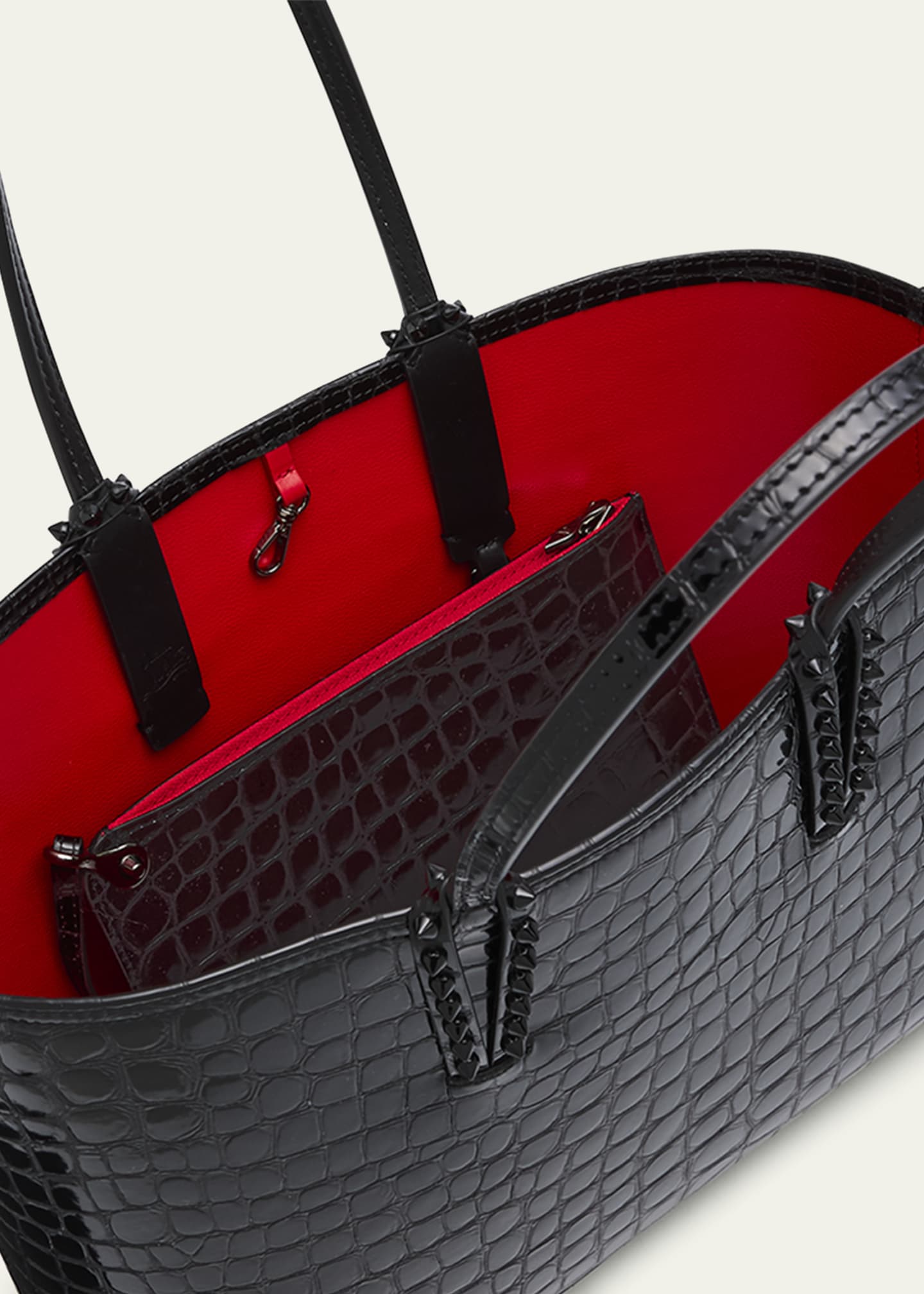 Christian Louboutin Cabata Small in Alligator Embossed Leather Image 4 of 5