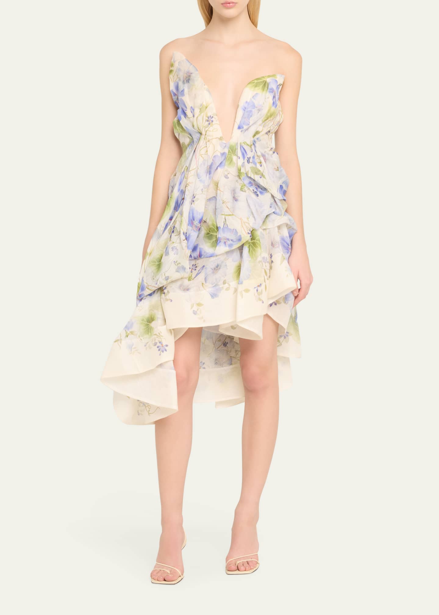 Zimmermann unbridled draped 2025 mini dress