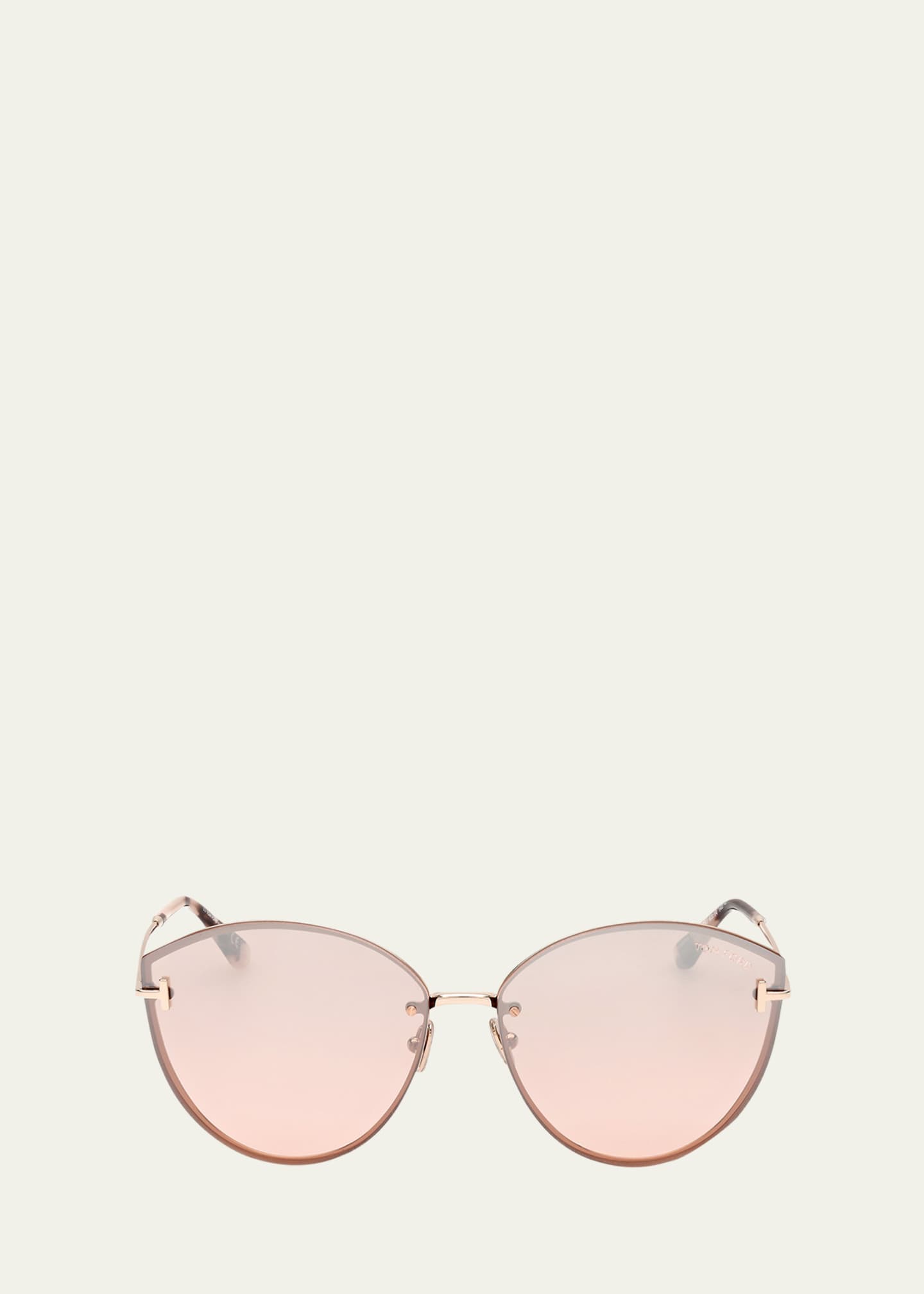 TOM FORD Evangeline Metal Cat-Eye Sunglasses Image 1 of 5
