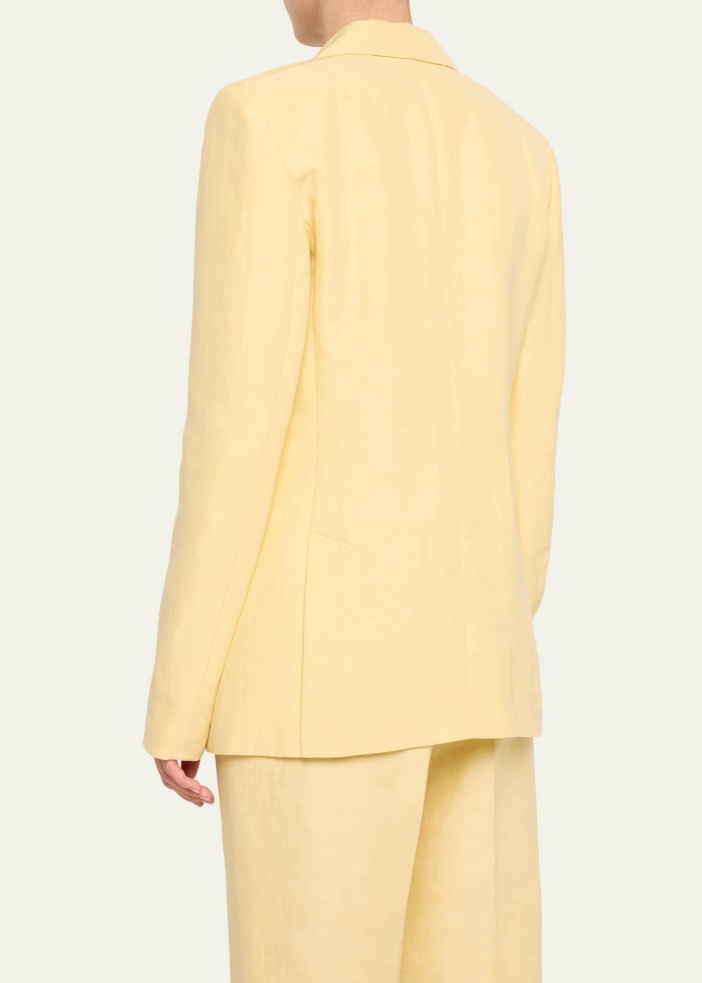 Lafayette 148 New York Open-Front Peak-Lapel Blazer Image 3 of 5