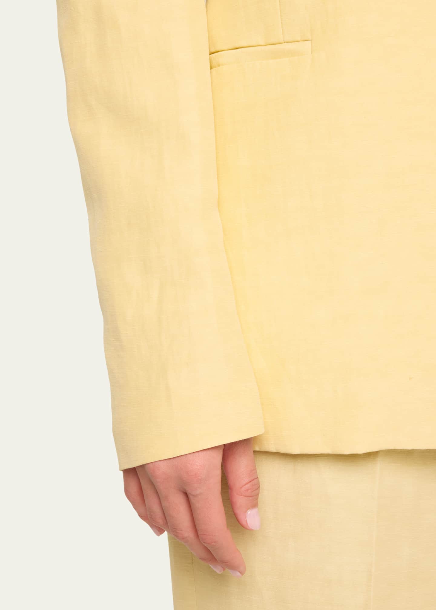 Lafayette 148 New York Open-Front Peak-Lapel Blazer Image 5 of 5