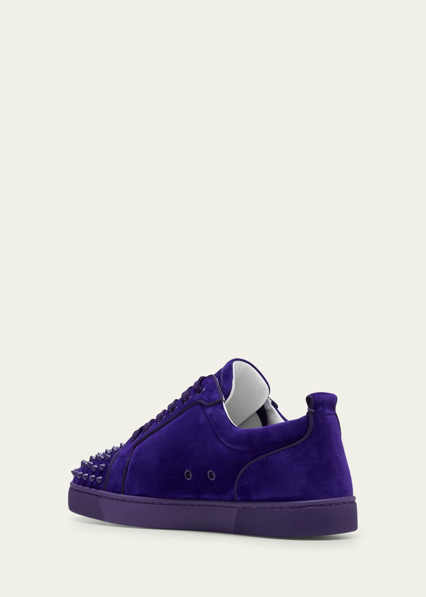Christian Louboutin Louis Junior Spikes Suede Sneaker