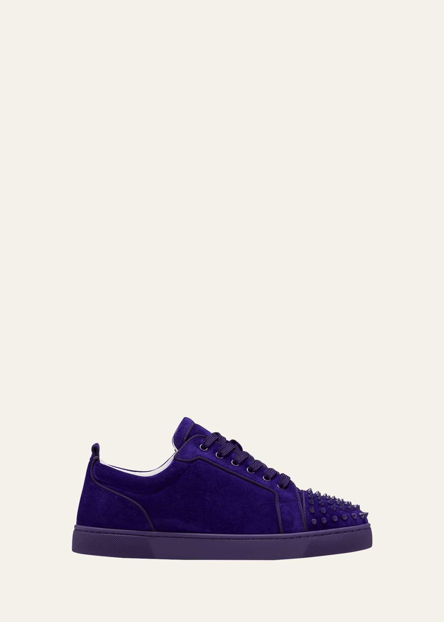 Christian Louboutin Louis Junior Spikes Suede Sneaker